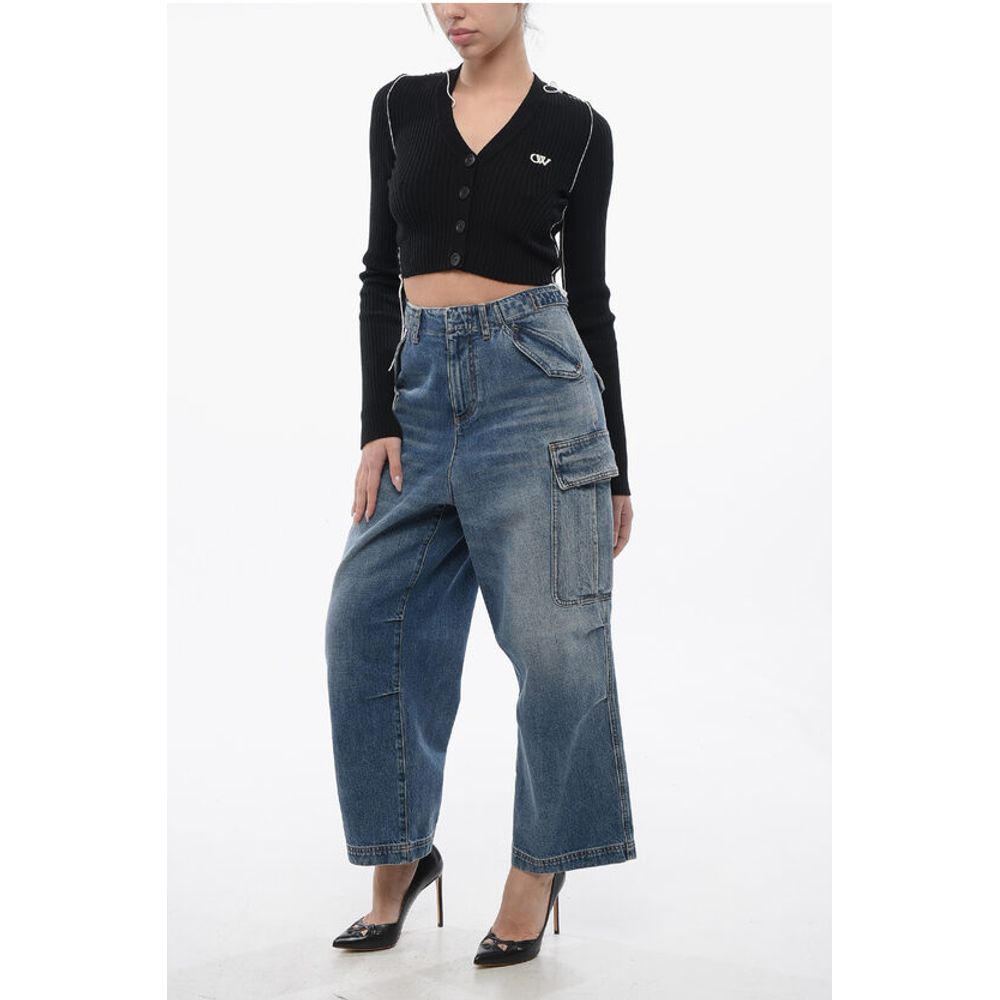 Dior Cropped Fit Cargo Denims with Martingales 24cm