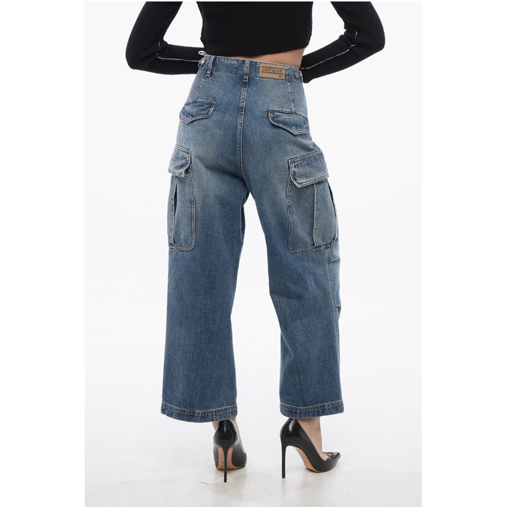 Dior Cropped Fit Cargo Denims with Martingales 24cm