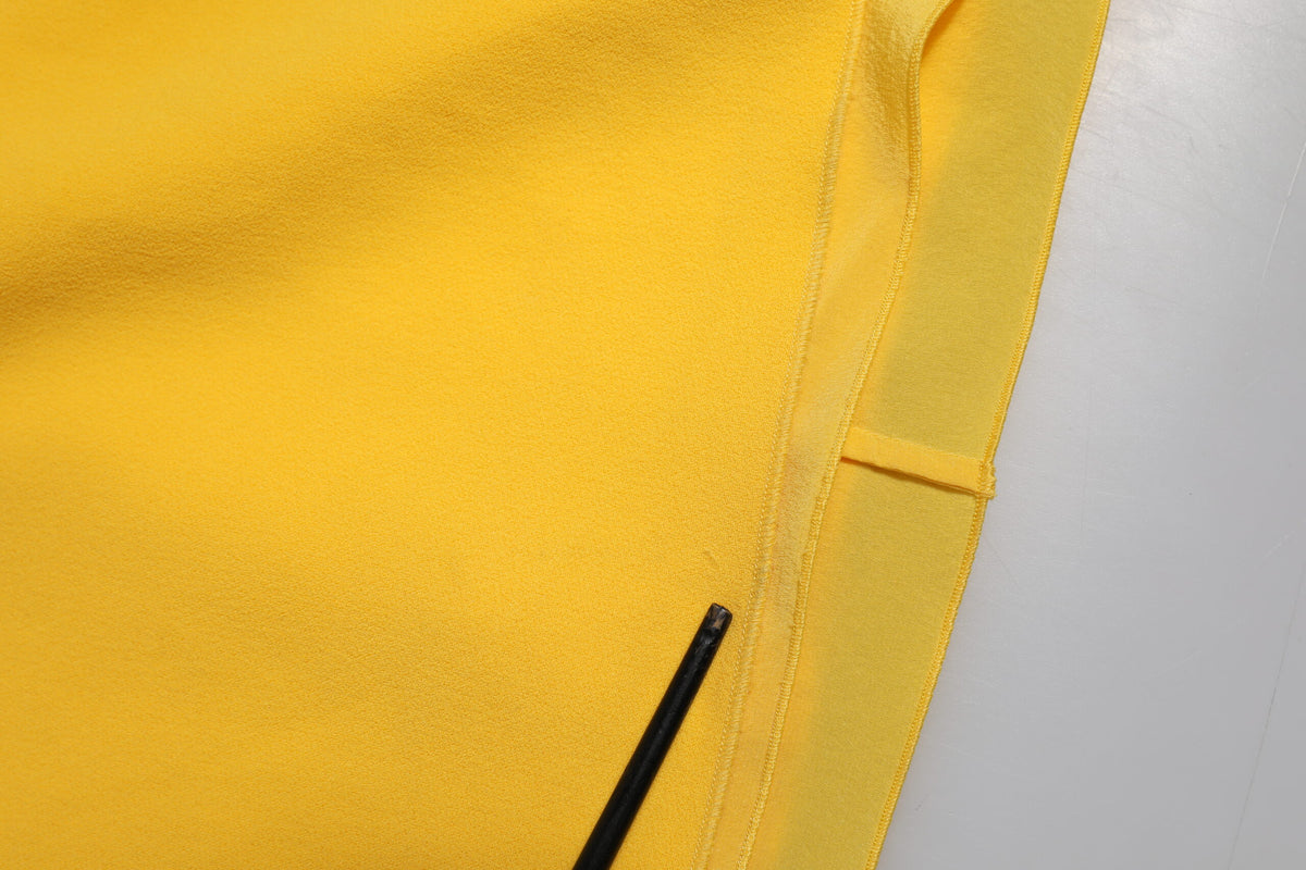 Dolce & Gabbana Yellow One Shoulder Side Slit Sheath Dress