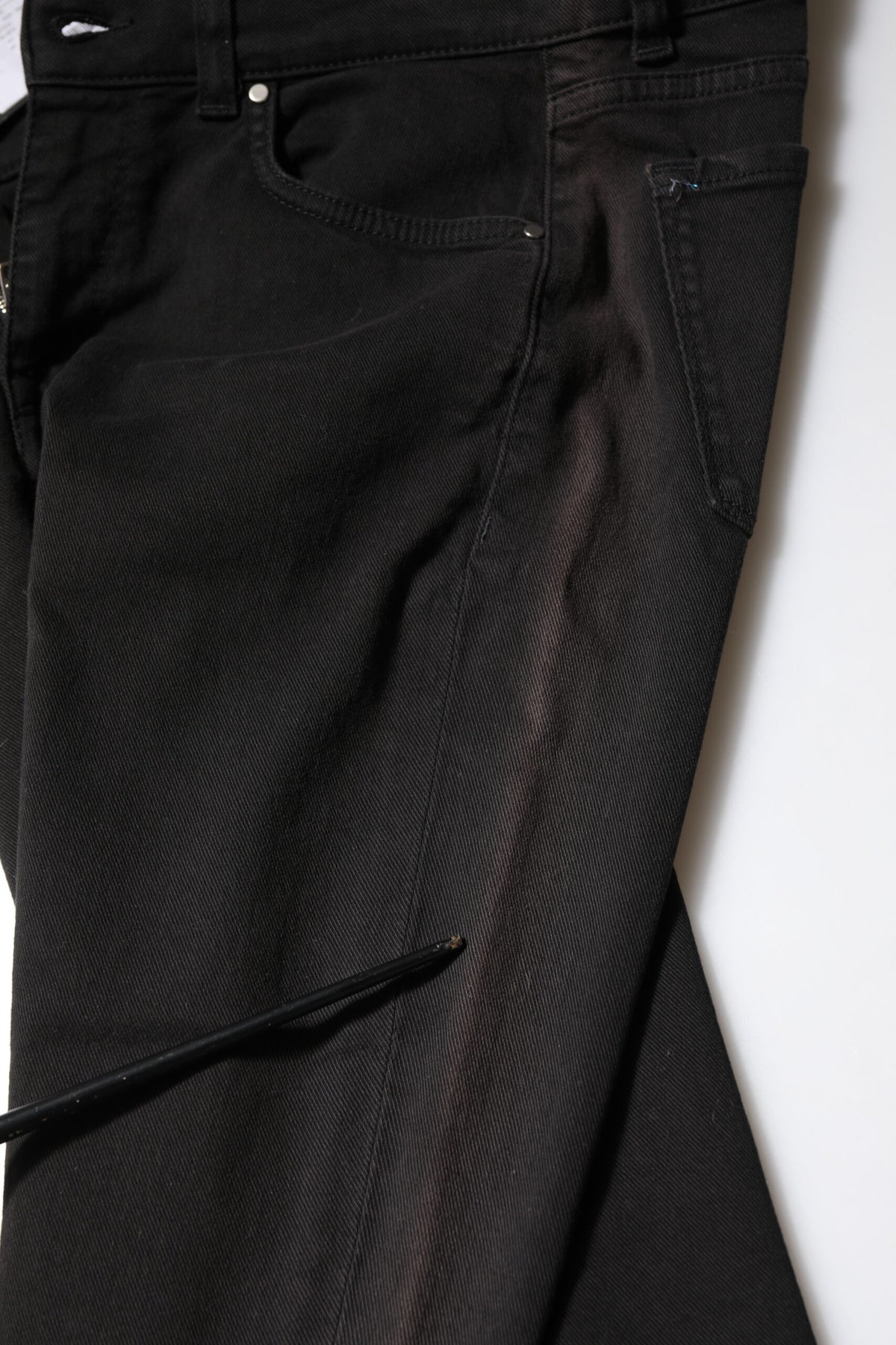 Dolce & Gabbana Black Cotton Skinny Mid Waisted Denim Jeans