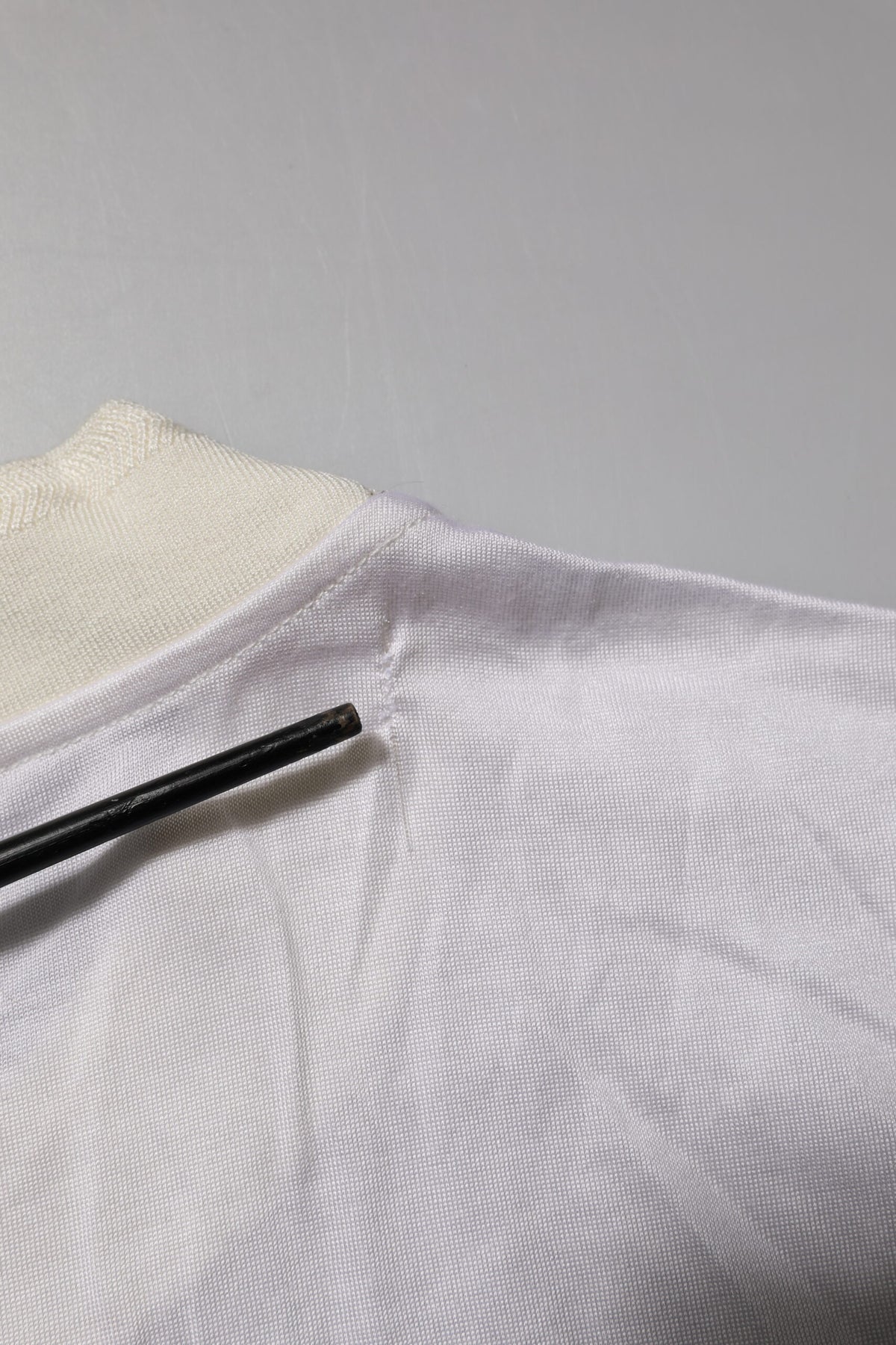 Dolce & Gabbana White Silk Crew Neck Long Sleeves T-shirt