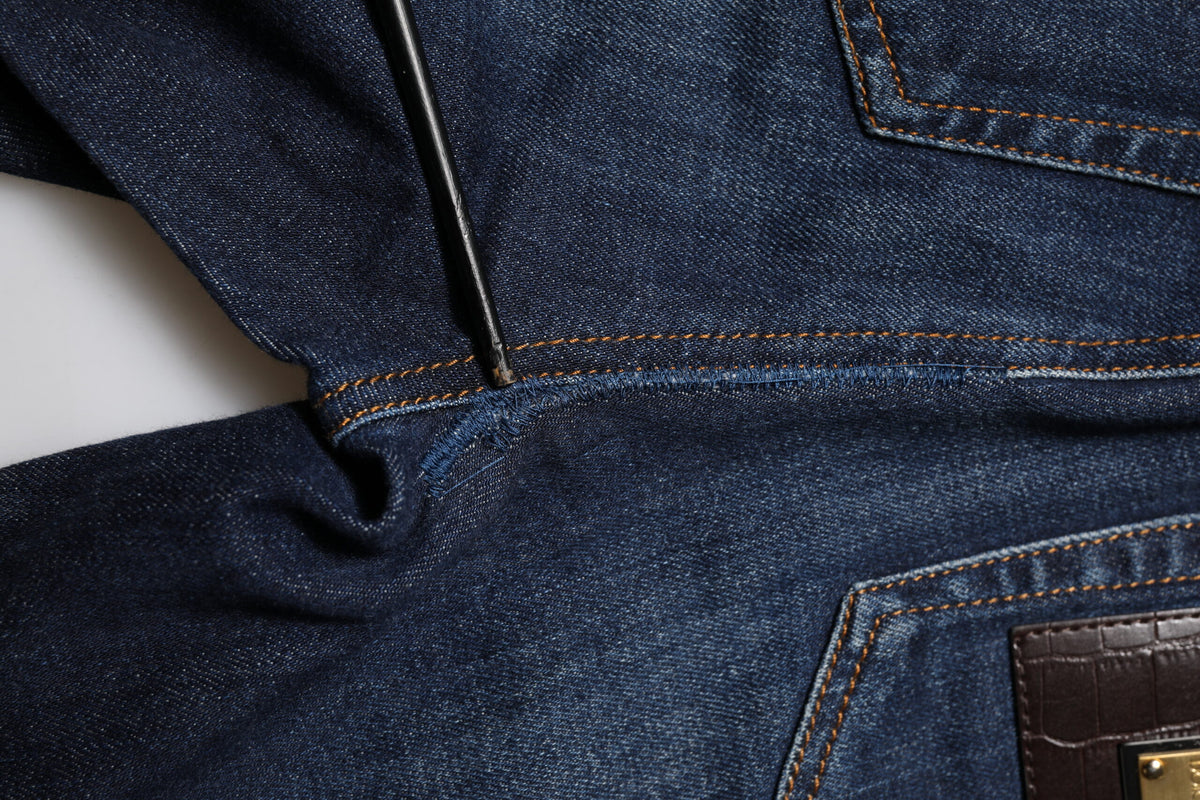 Dolce & Gabbana Blue GRACE High Waist Skinny Denim Jeans