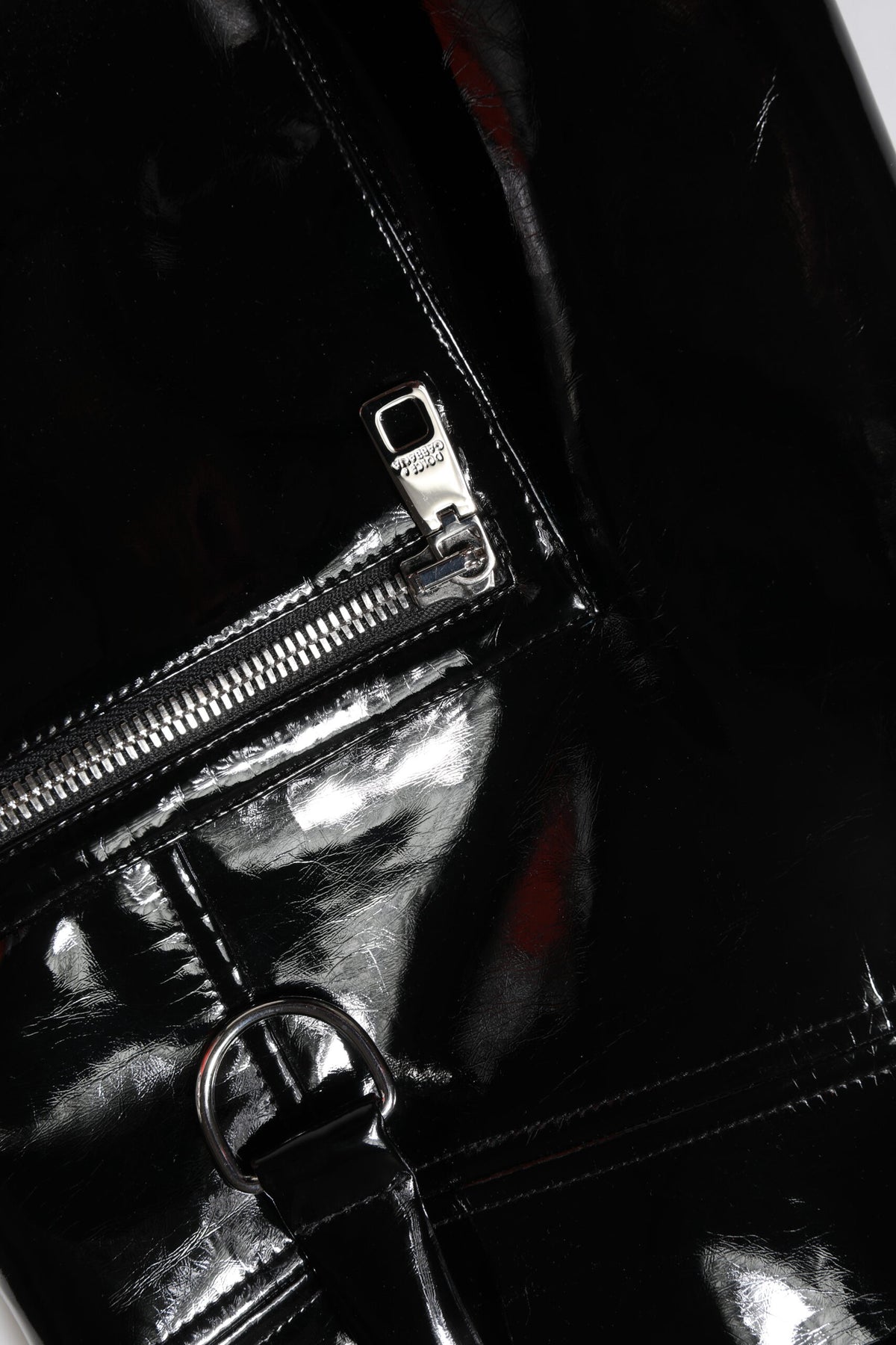 Dolce & Gabbana Black High Waist Cargo Bootcut Pants