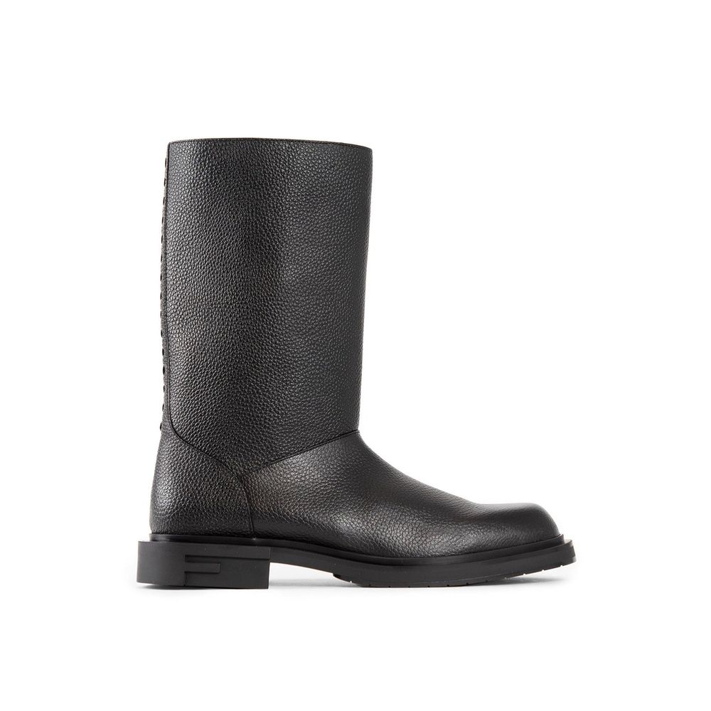 Fendi Leather Frame Boots