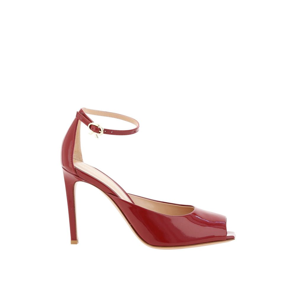 Gianvito Rossi Nuit 95 Glossed-Leather Pumps