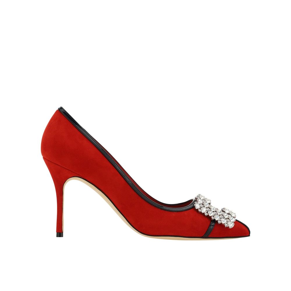 Manolo Blahnik Tuberian 90 Suede Pumps