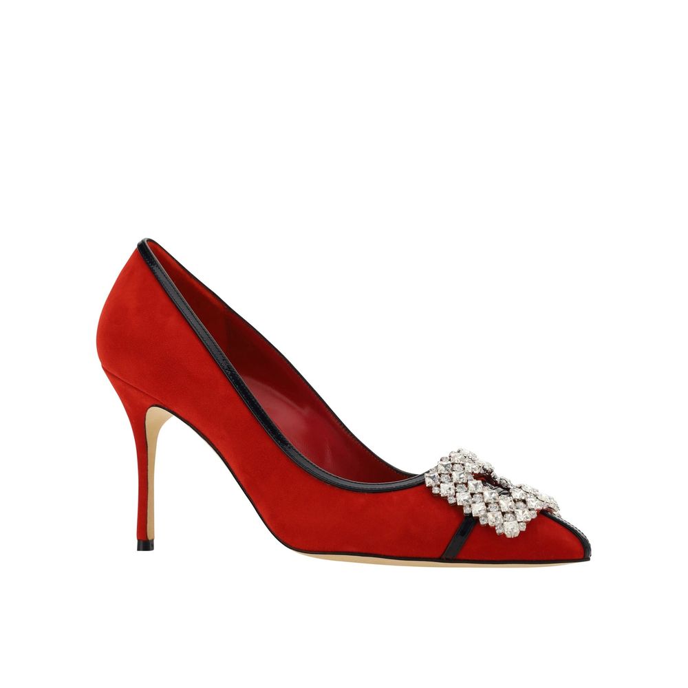 Manolo Blahnik Tuberian 90 Suede Pumps