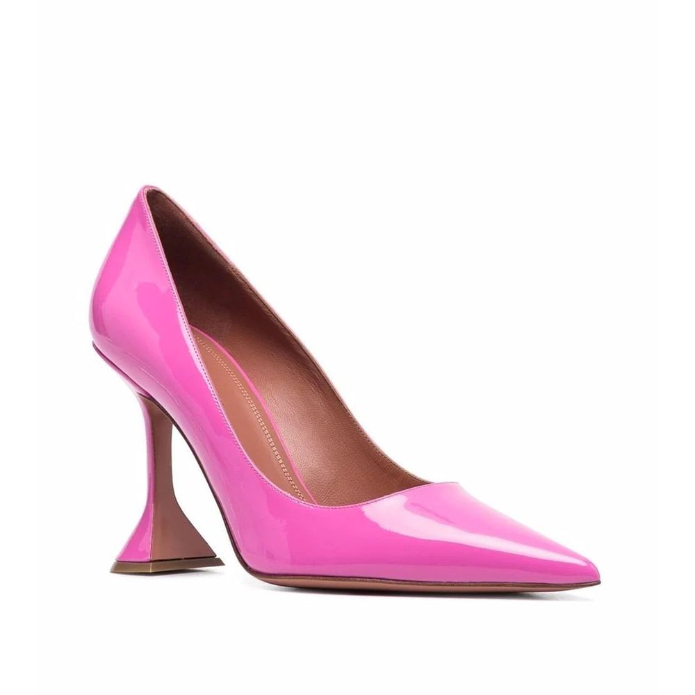 Amina Muaddi Ami Patent Leather Pumps