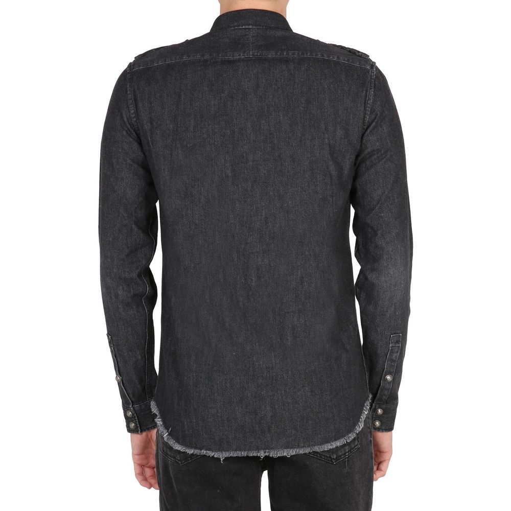 Balmain Cotton Denim Shirt