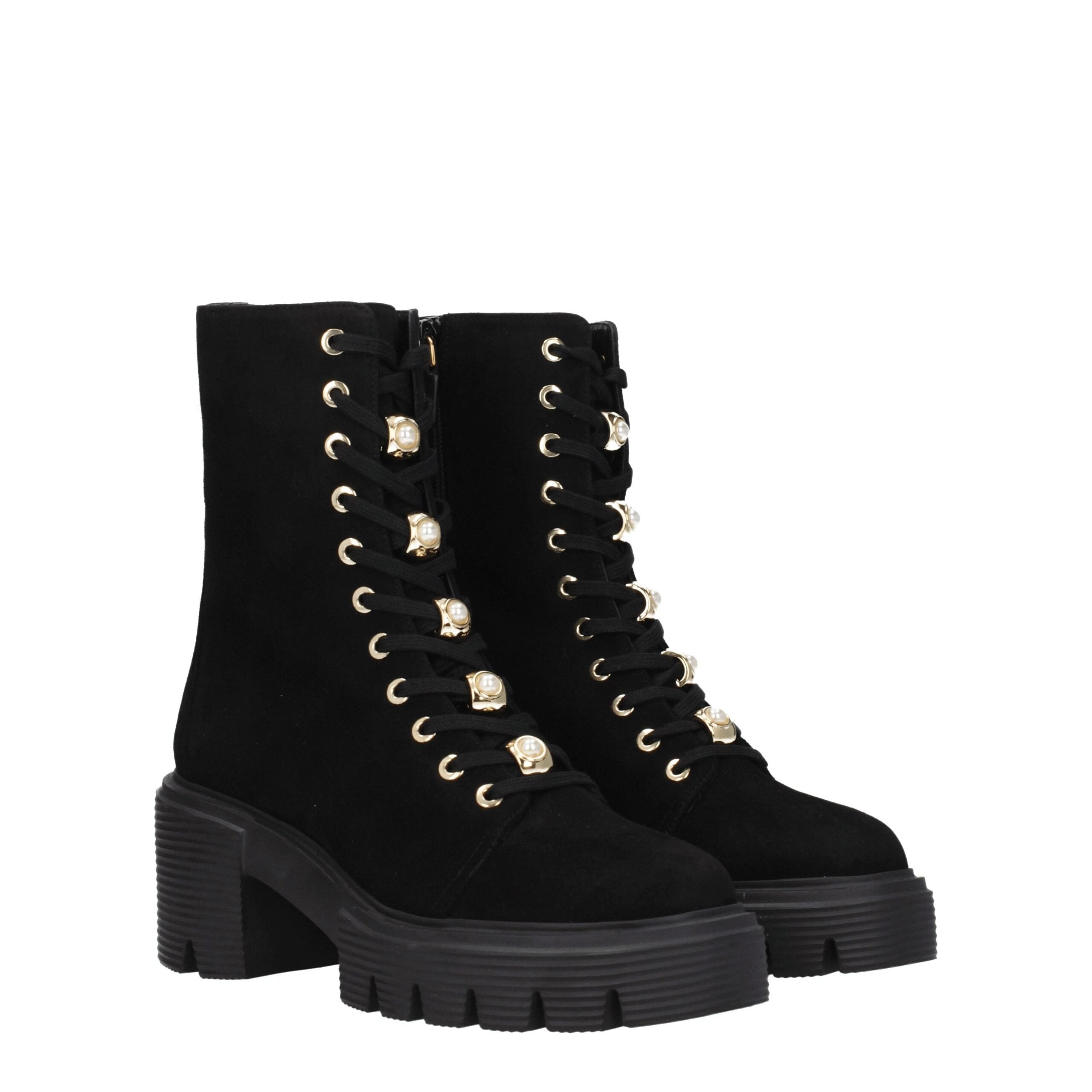 Stuart Weitzman Black Leather Ankle Boots