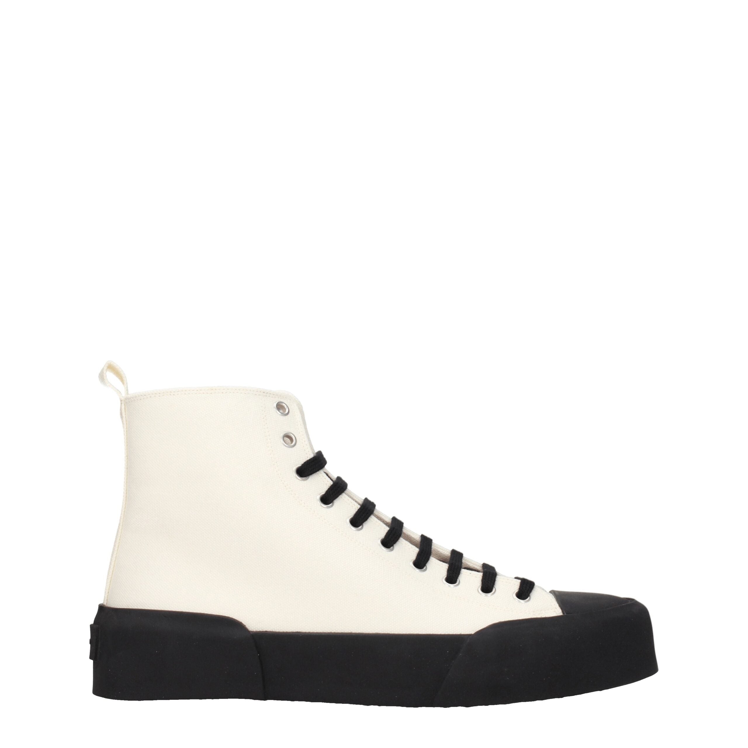 Jil Sander Beige Fabric High Top