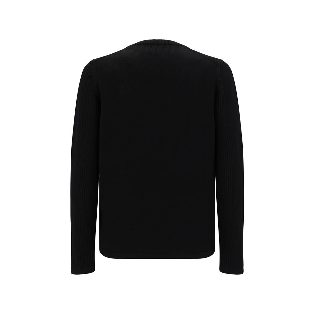 Prada Black Fleece Wool Sweatshirt