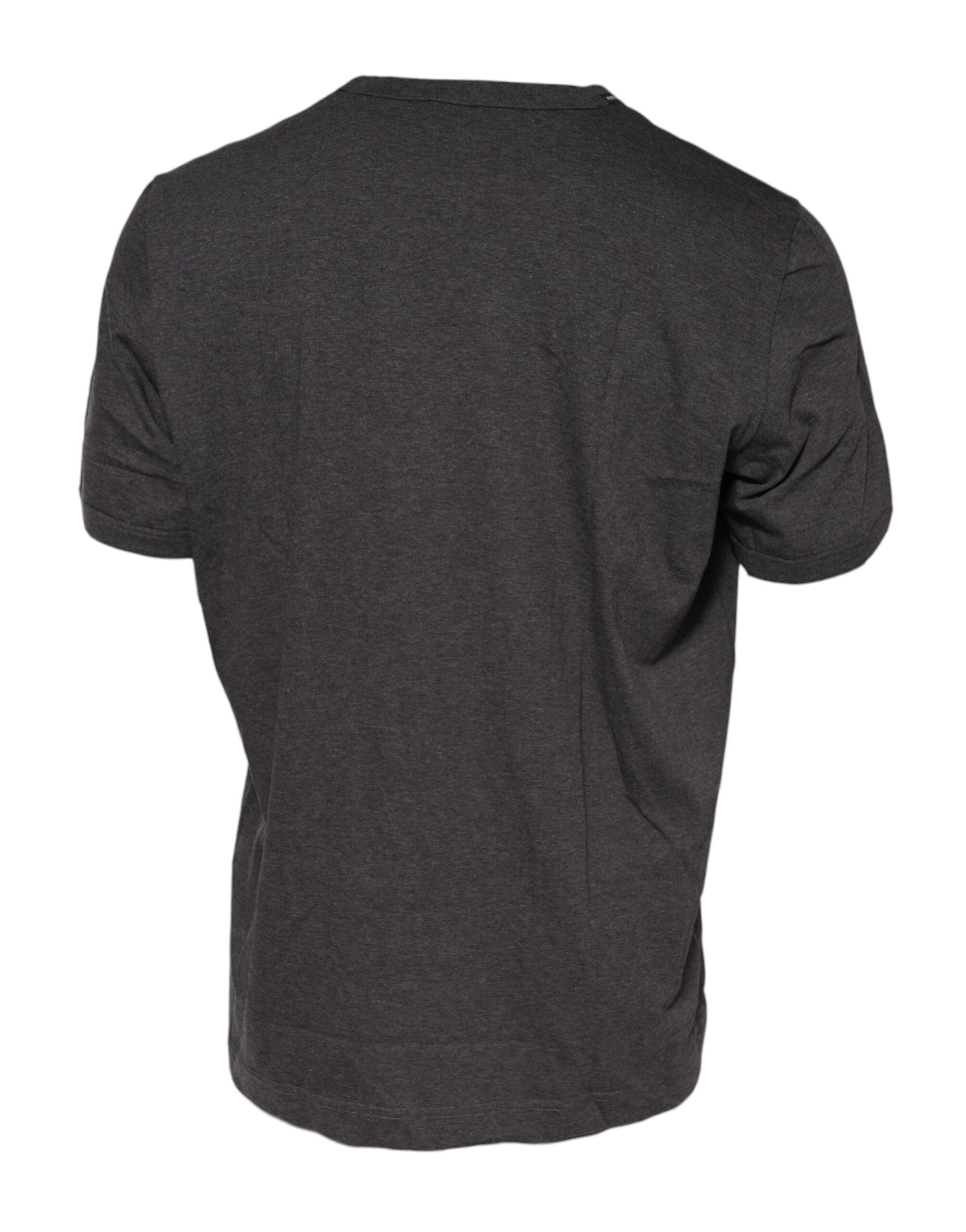 Dolce & Gabbana Dark Gray Crew Neck Short Sleeves T-shirt