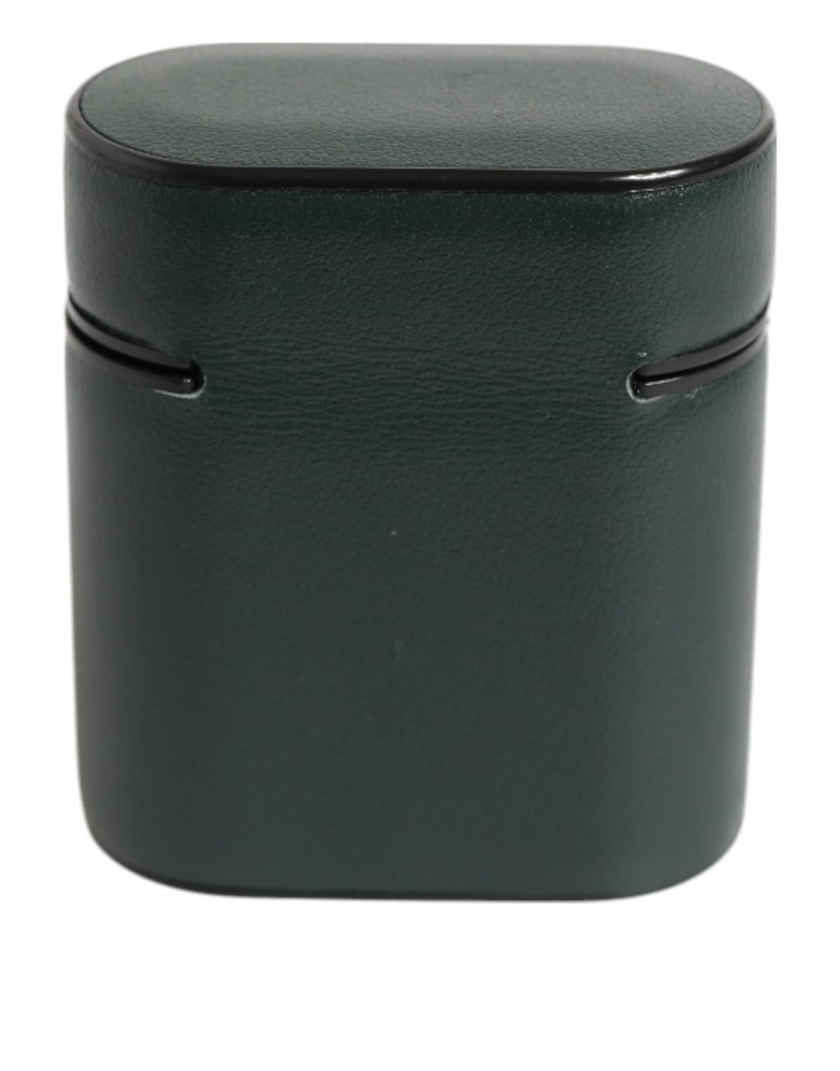 Dolce & Gabbana Army Green Calfskin Leather Logo Flip Holder Airpods Case