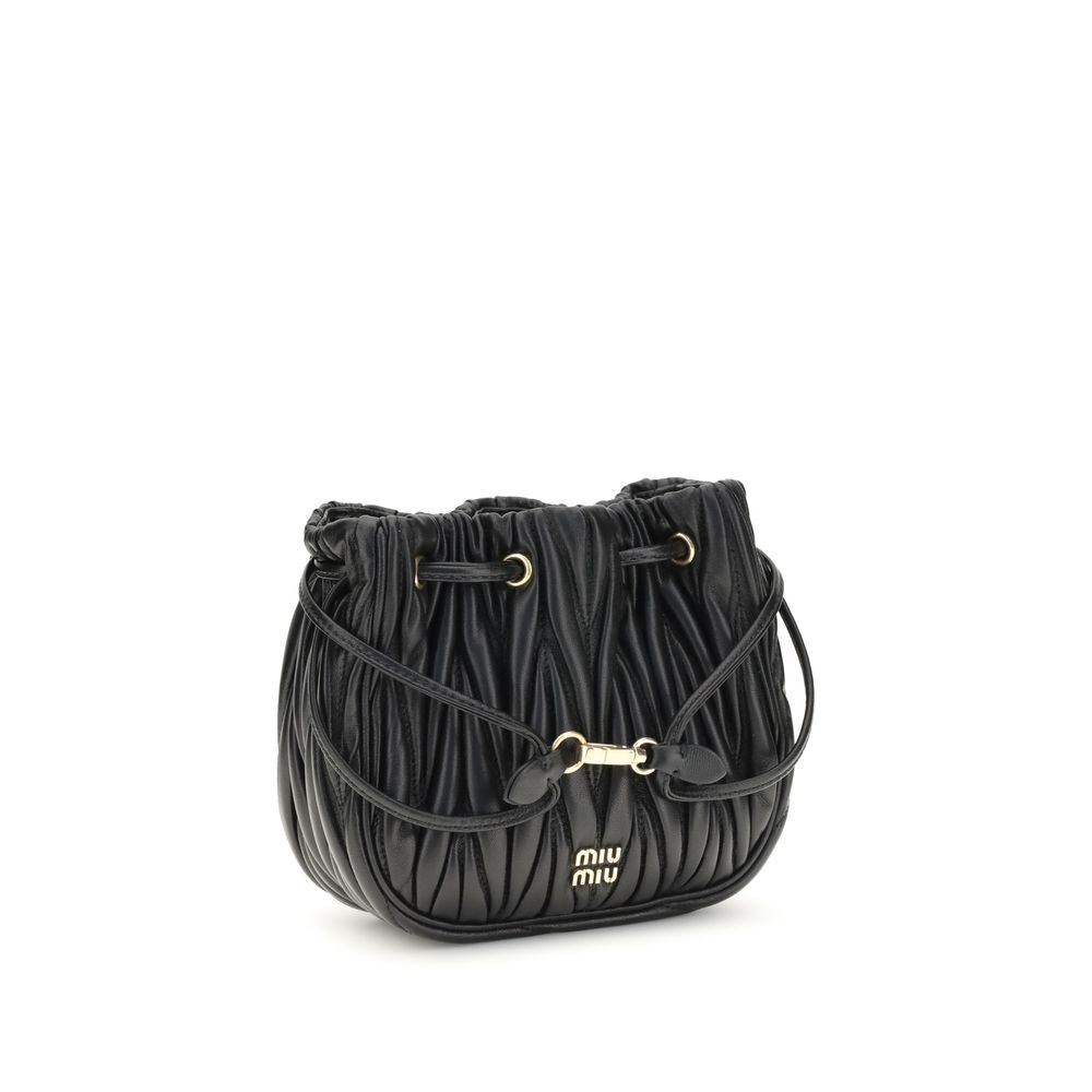 Miu Miu Matelassé nappa leather Pouch