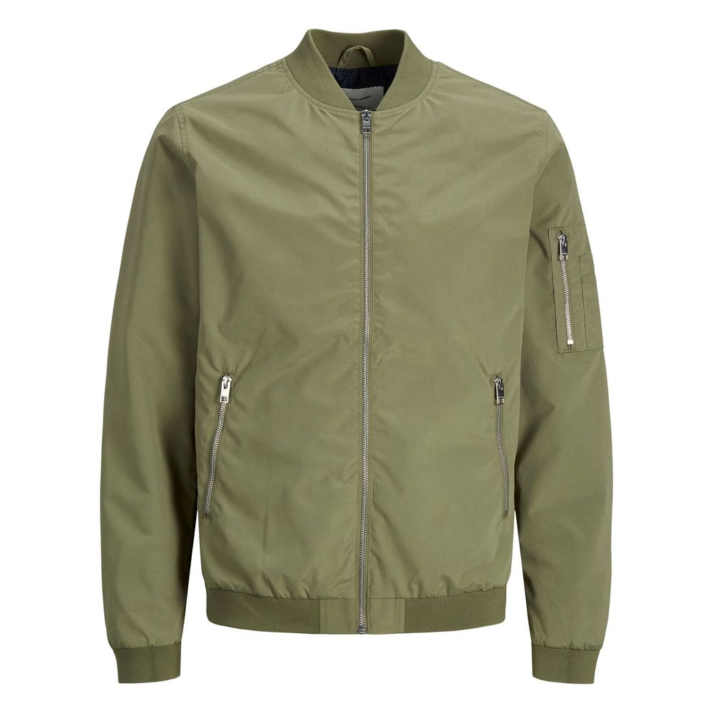 Jack Jones Green Polyester Bomber