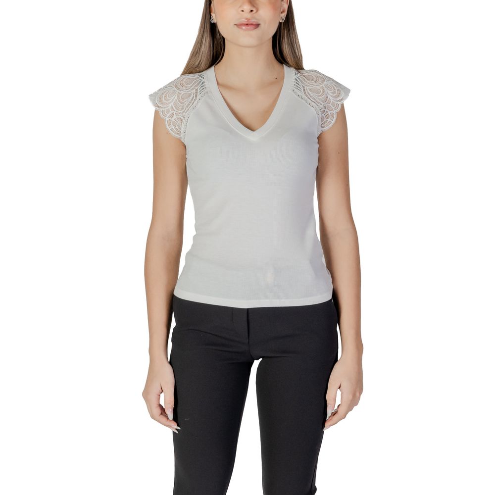 Morgan De Toi White Recycled Polyester Tank Tops