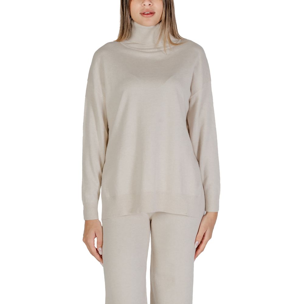 Cleré Beige Viscose Turtleneck