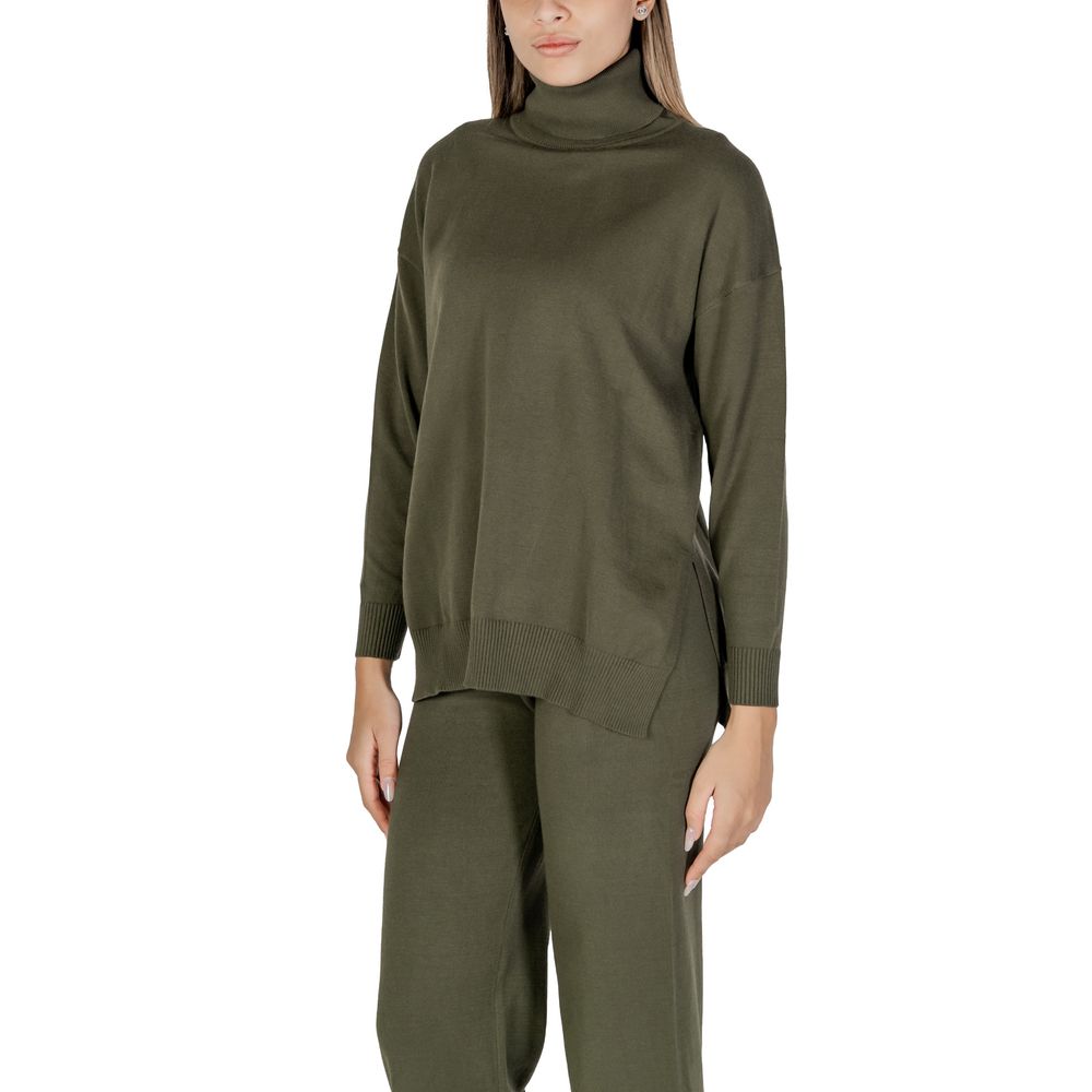 Cleré Green Viscose Turtleneck