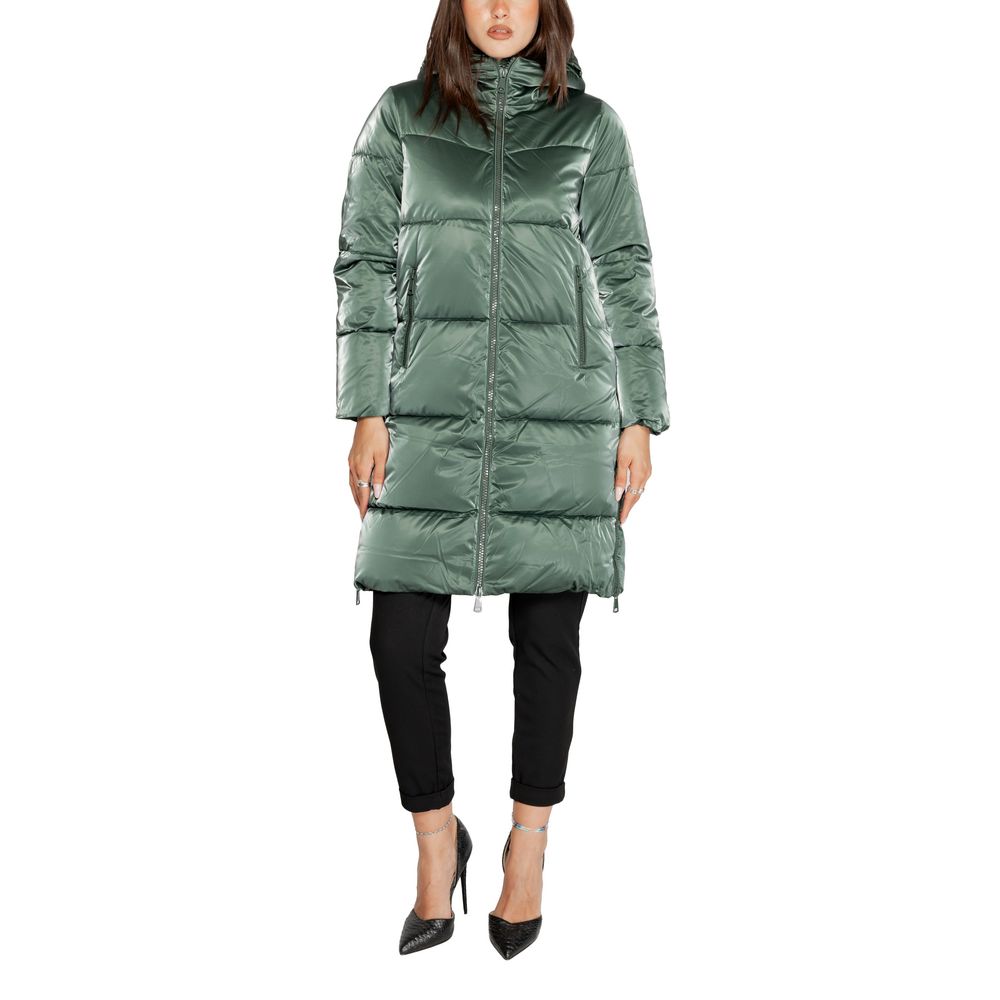 Cleré Green Polyester Jackets & Coat