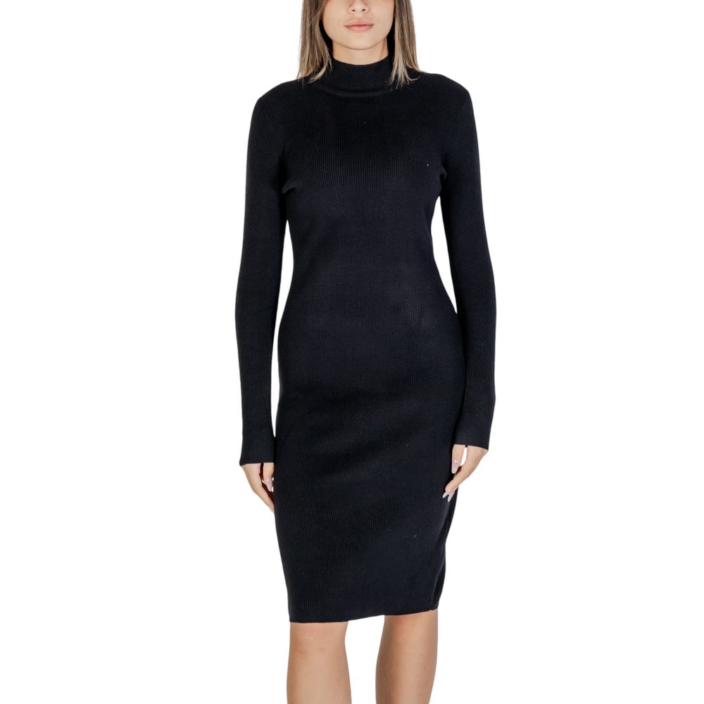 Cleré Black Viscose Midi
