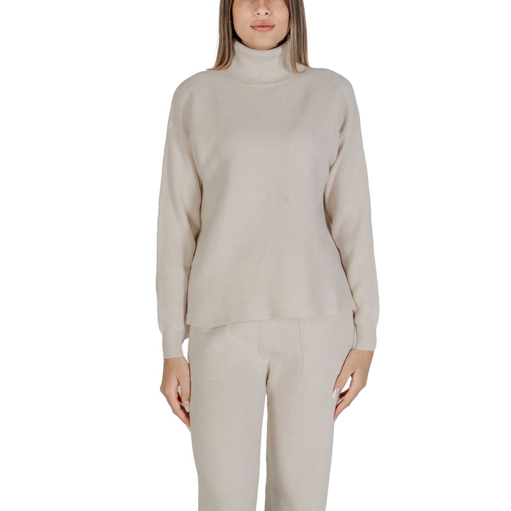 Cleré Beige Viscose Turtleneck