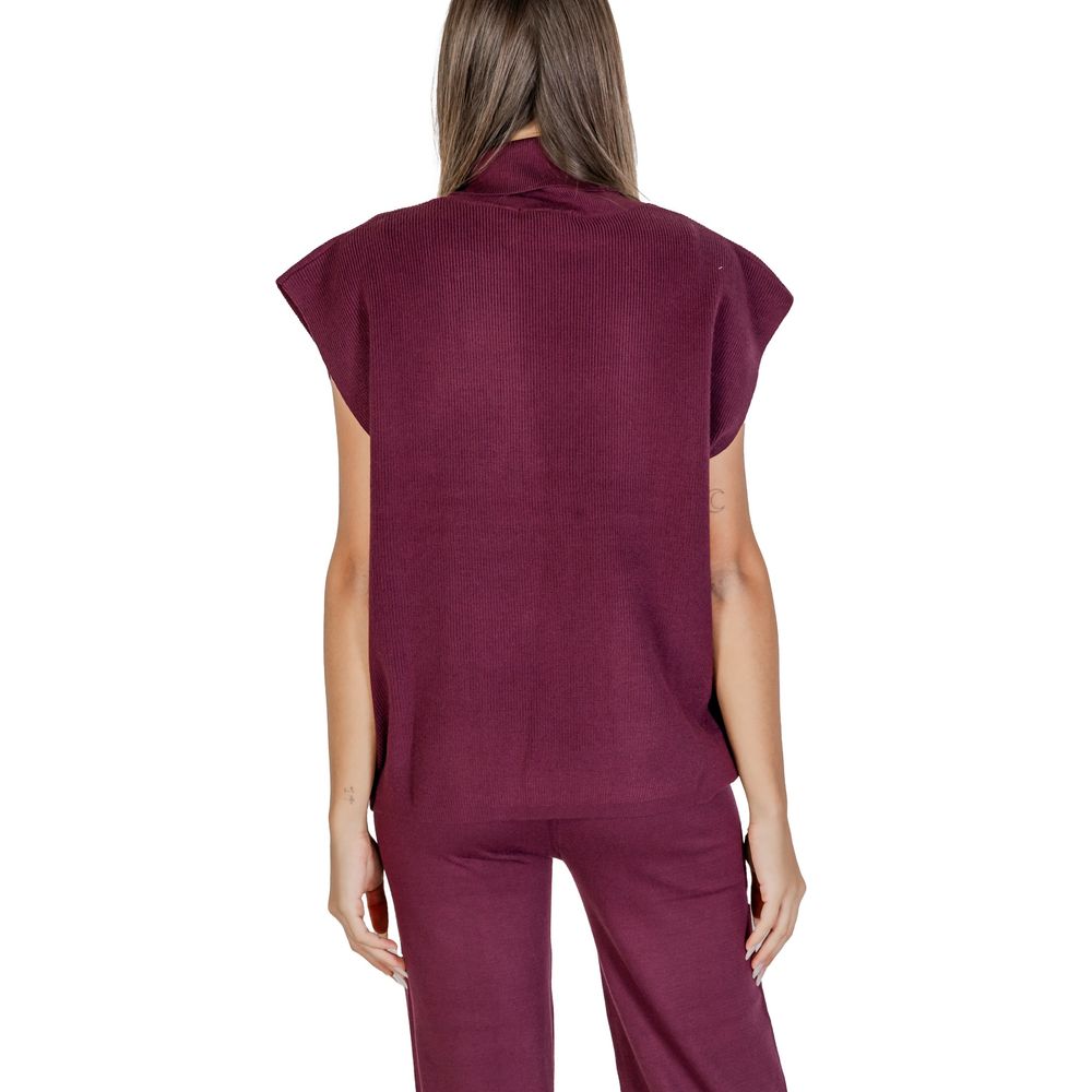 Cleré Purple Viscose Turtleneck