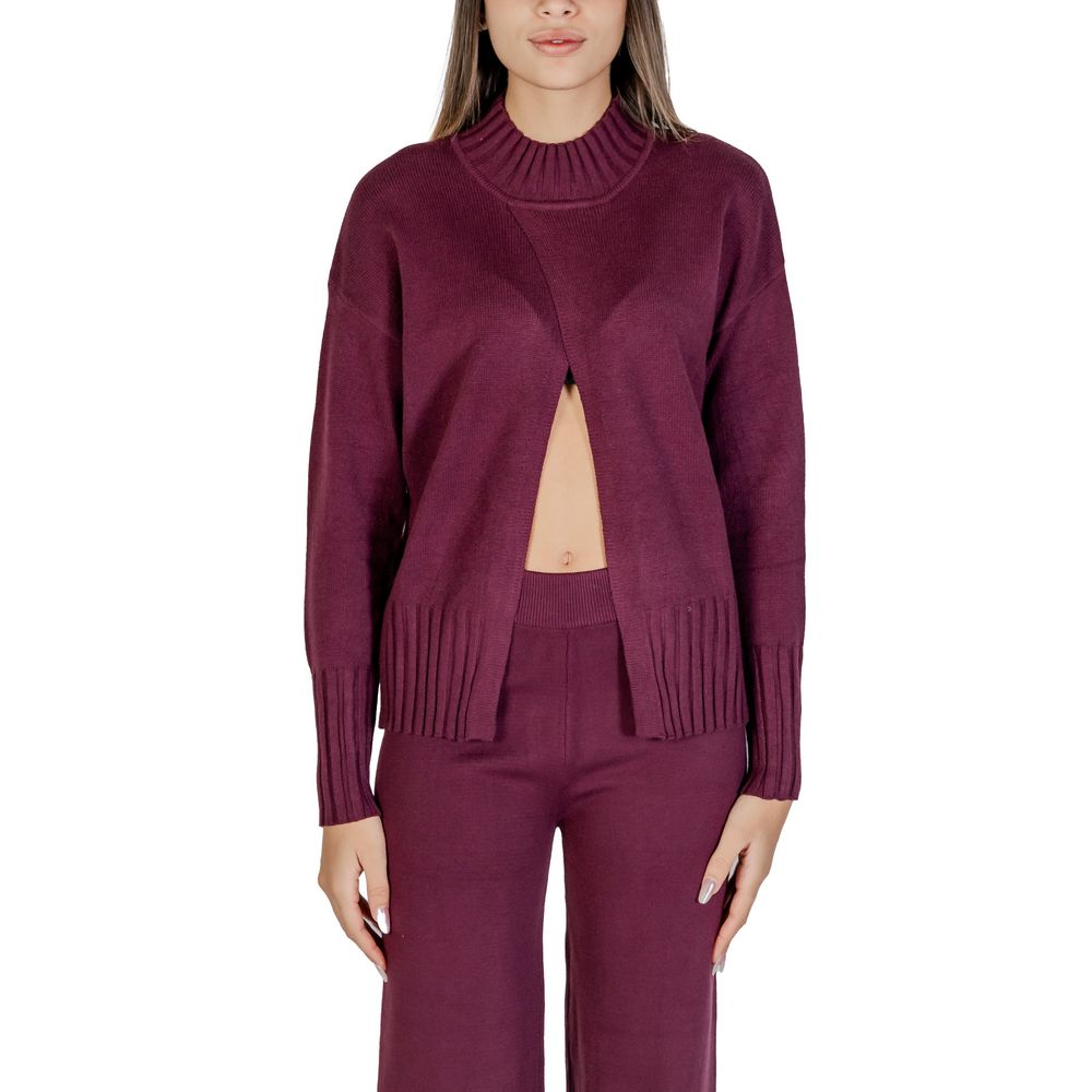 Cleré Purple Viscose Cardigan