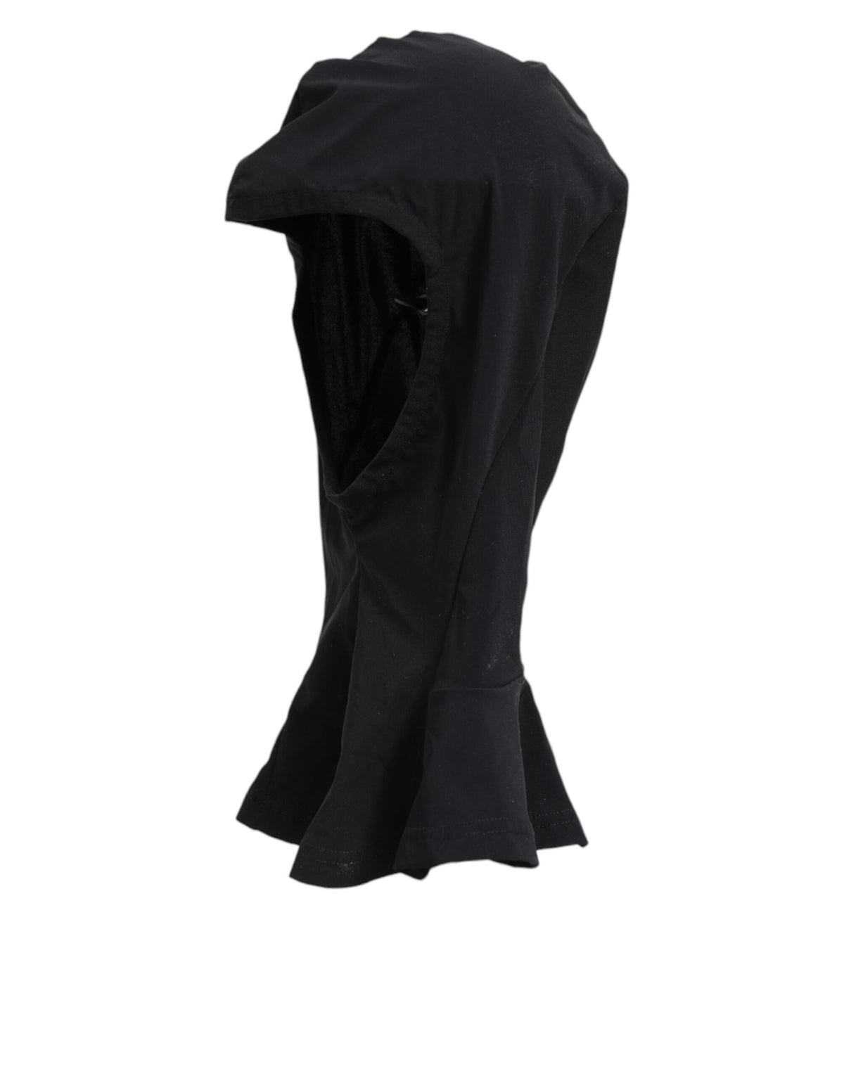 Dolce & Gabbana Black Nylon Elastane Balaclava Hood Face Cover Hat