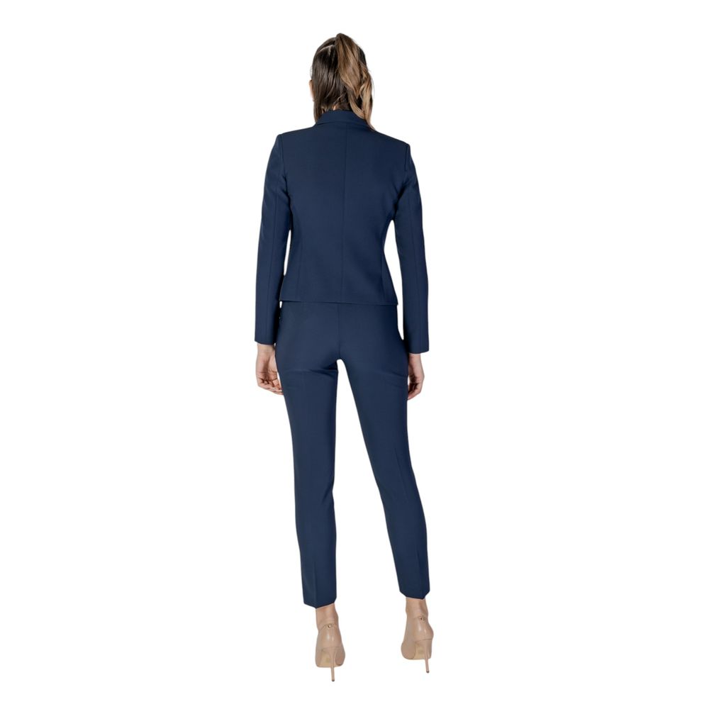 Rinascimento Blue Polyester Blazer