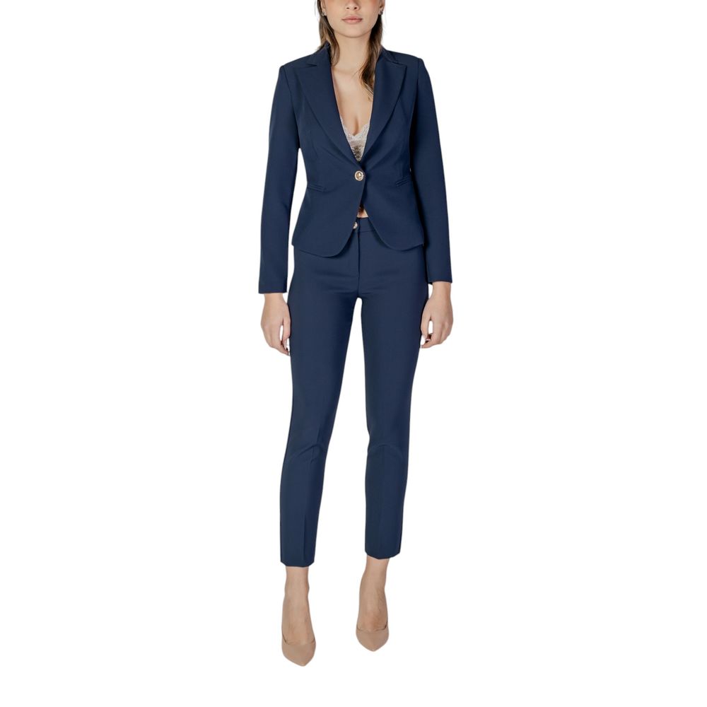 Rinascimento Blue Polyester Blazer