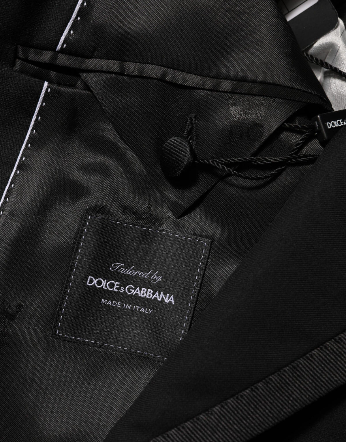 Dolce & Gabbana Black Wool 1 Button Suit Jacket Men Blazer