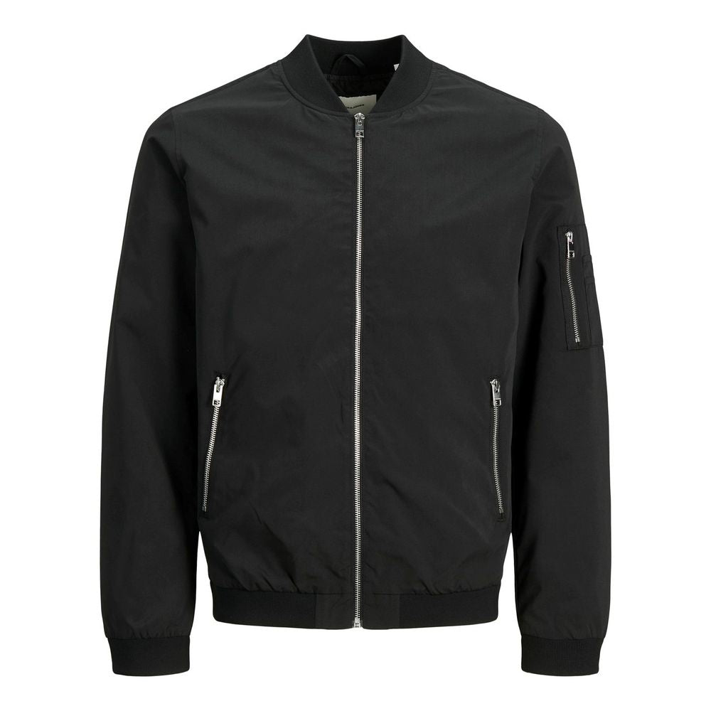 Jack Jones Black Polyester Jackets & Coat
