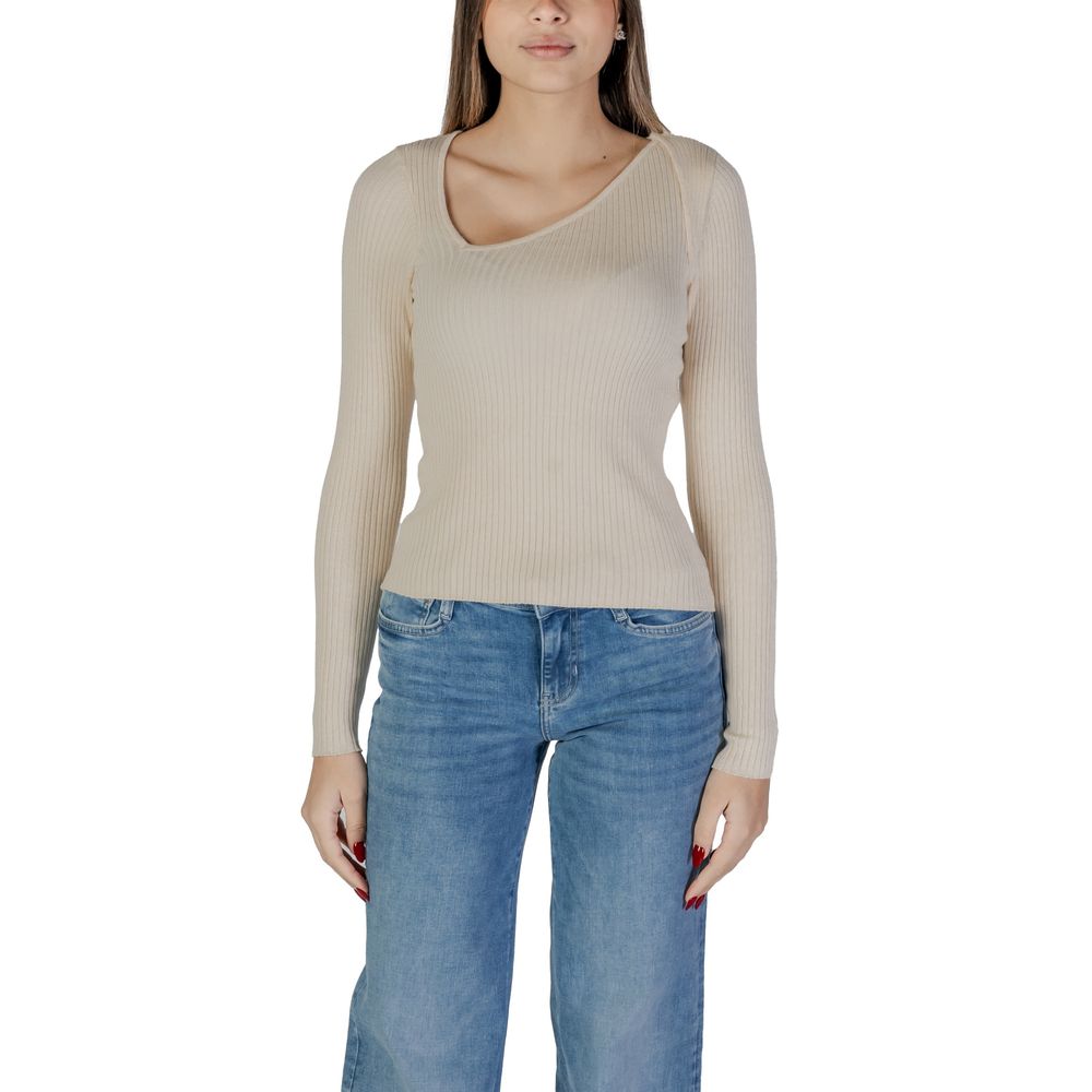 Vila Clothes Cream Viscose Sportswear