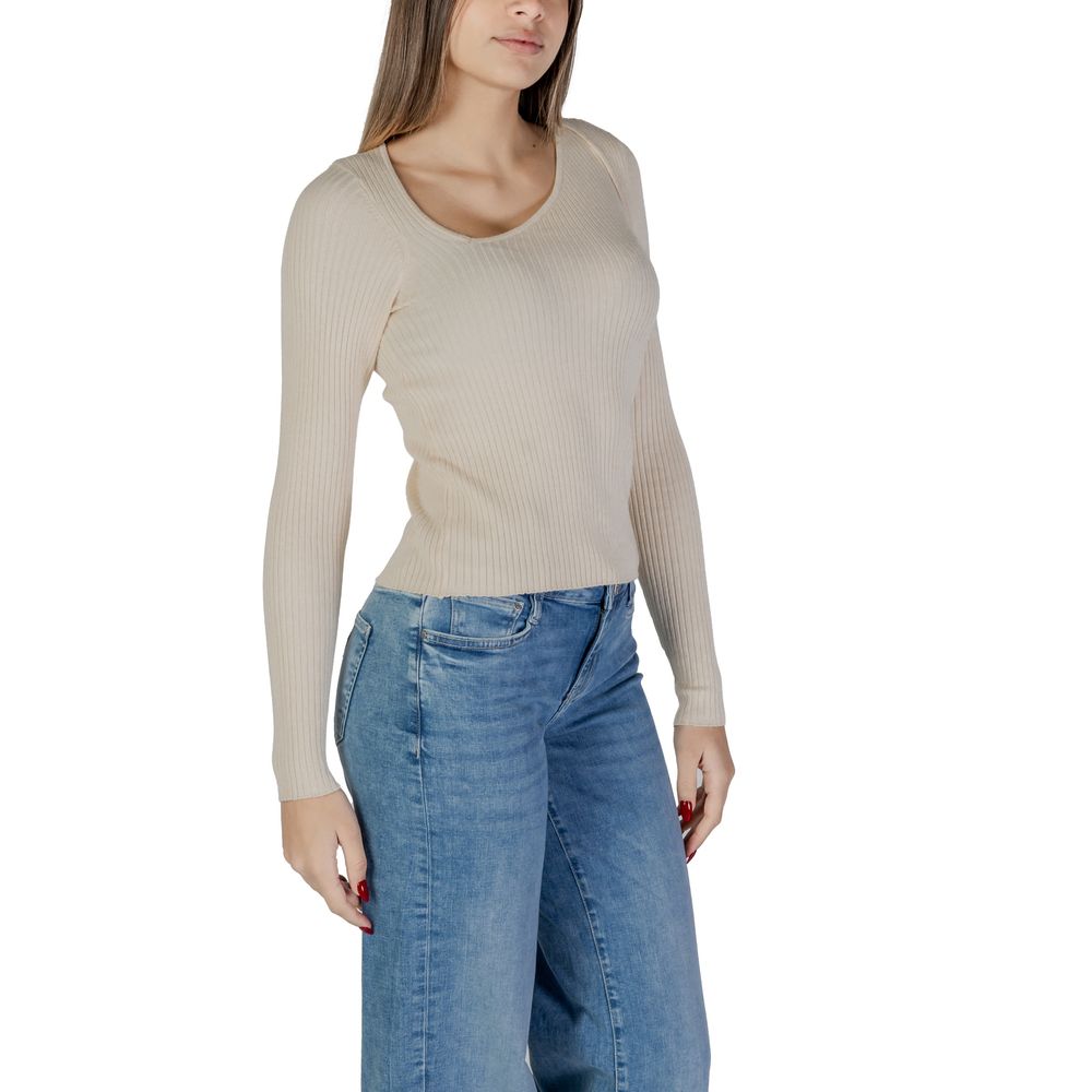 Vila Clothes Cream Viscose Sportswear