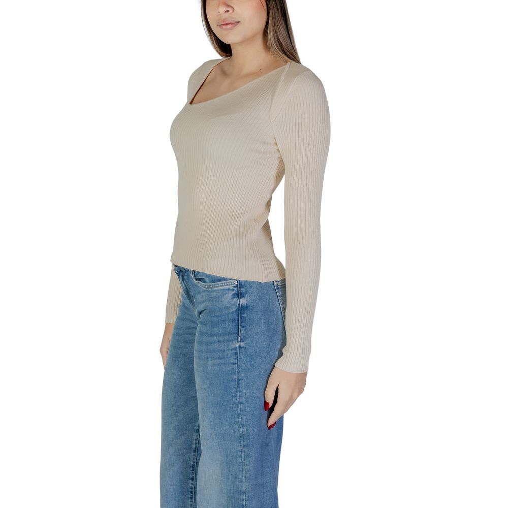 Vila Clothes Cream Viscose Sportswear