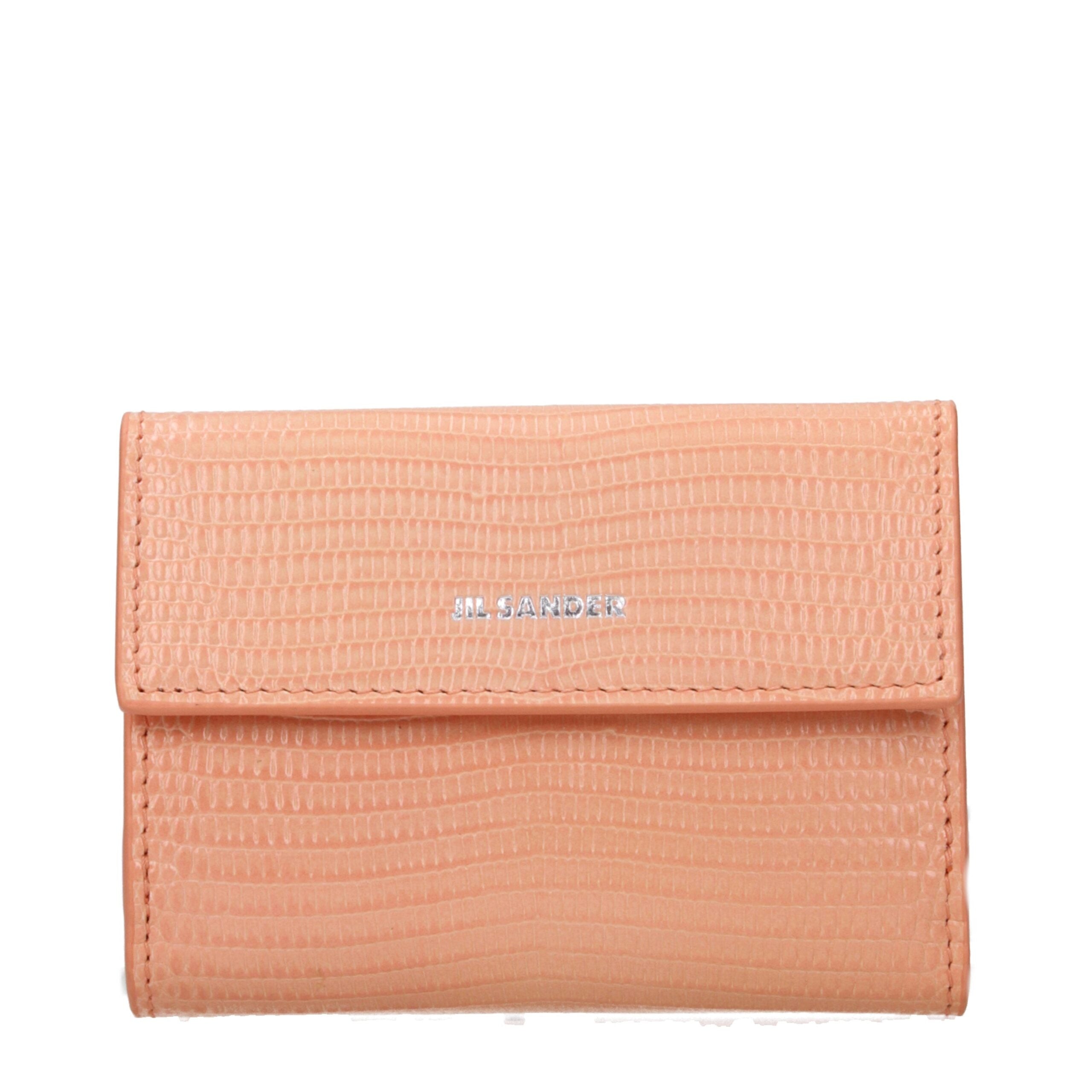 Jil Sander Pink Leather Wallets Jil Sander Pink Leather Wallets