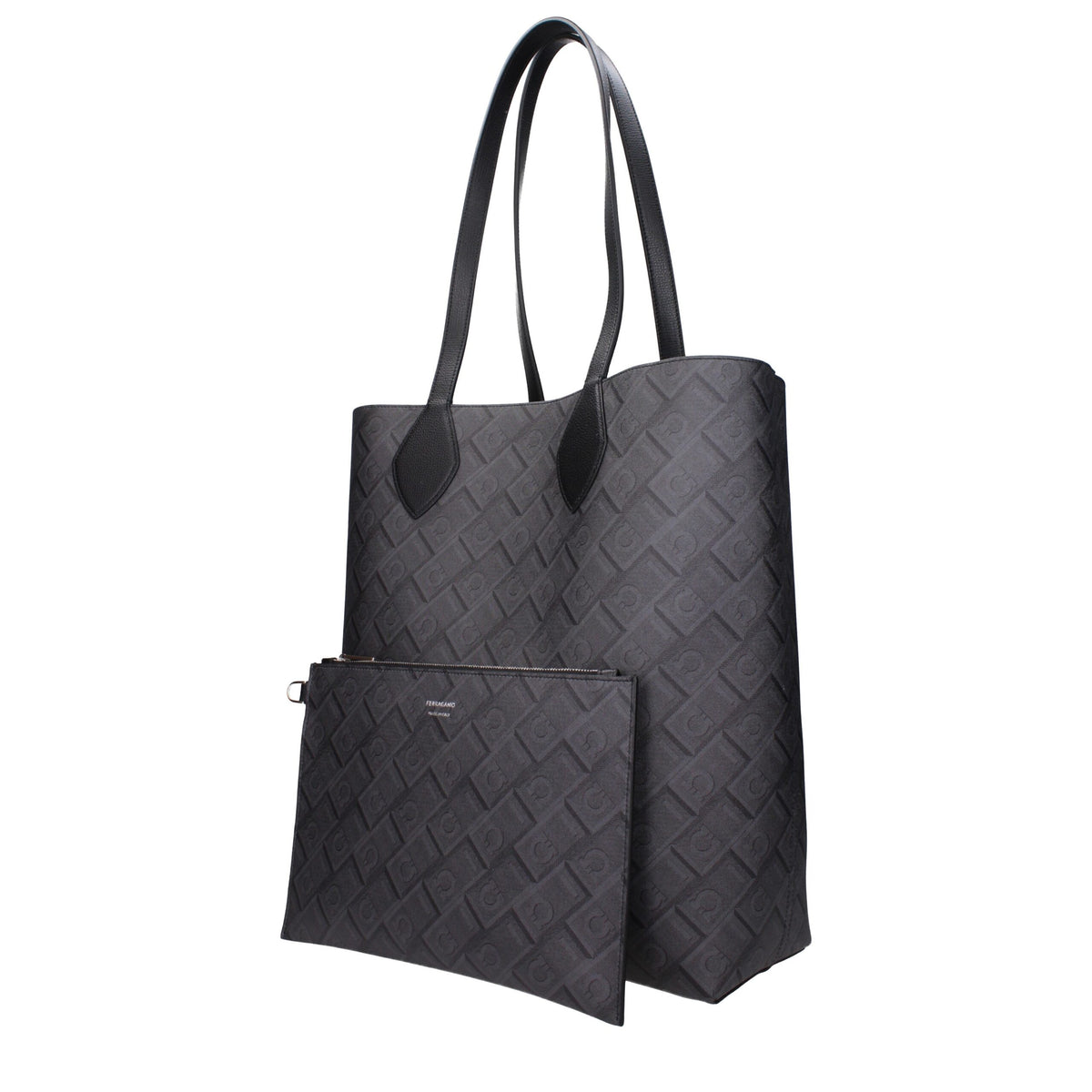 Ferragamo Black Leather Shoulder Bag