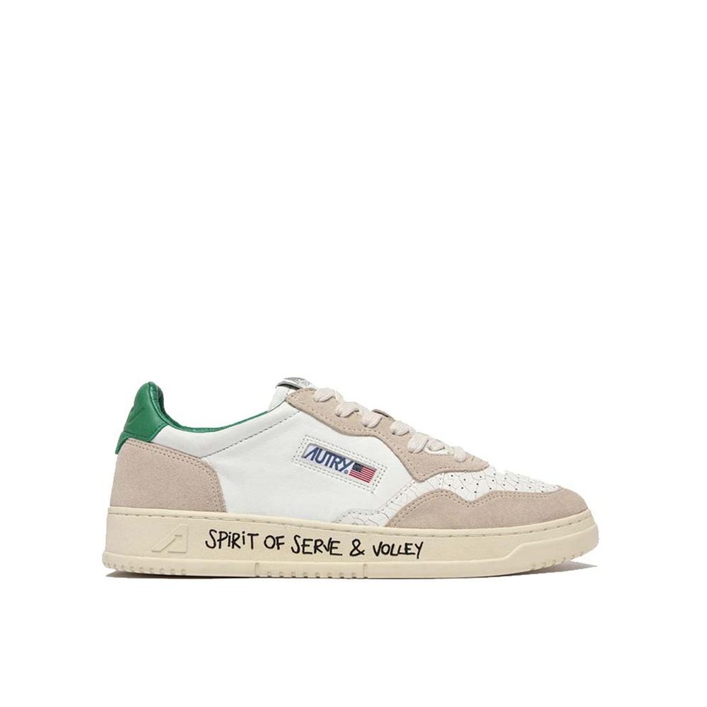 Autry White Leather Low Top Sneakers