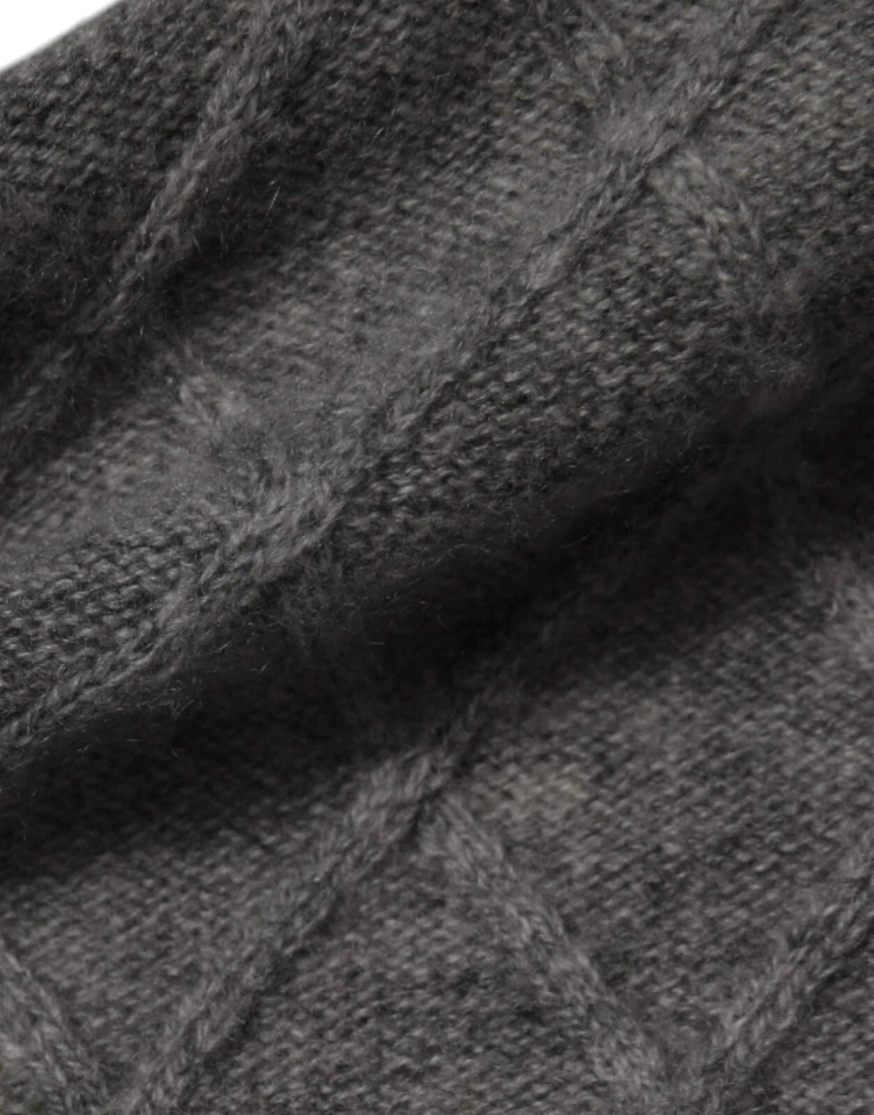 Ballantyne Gray Cashmere Argyle Intarsia Knit Crew Neck Men Sweater