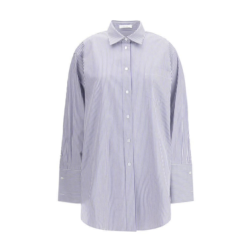The Row Blue Cotton Dress Shirt