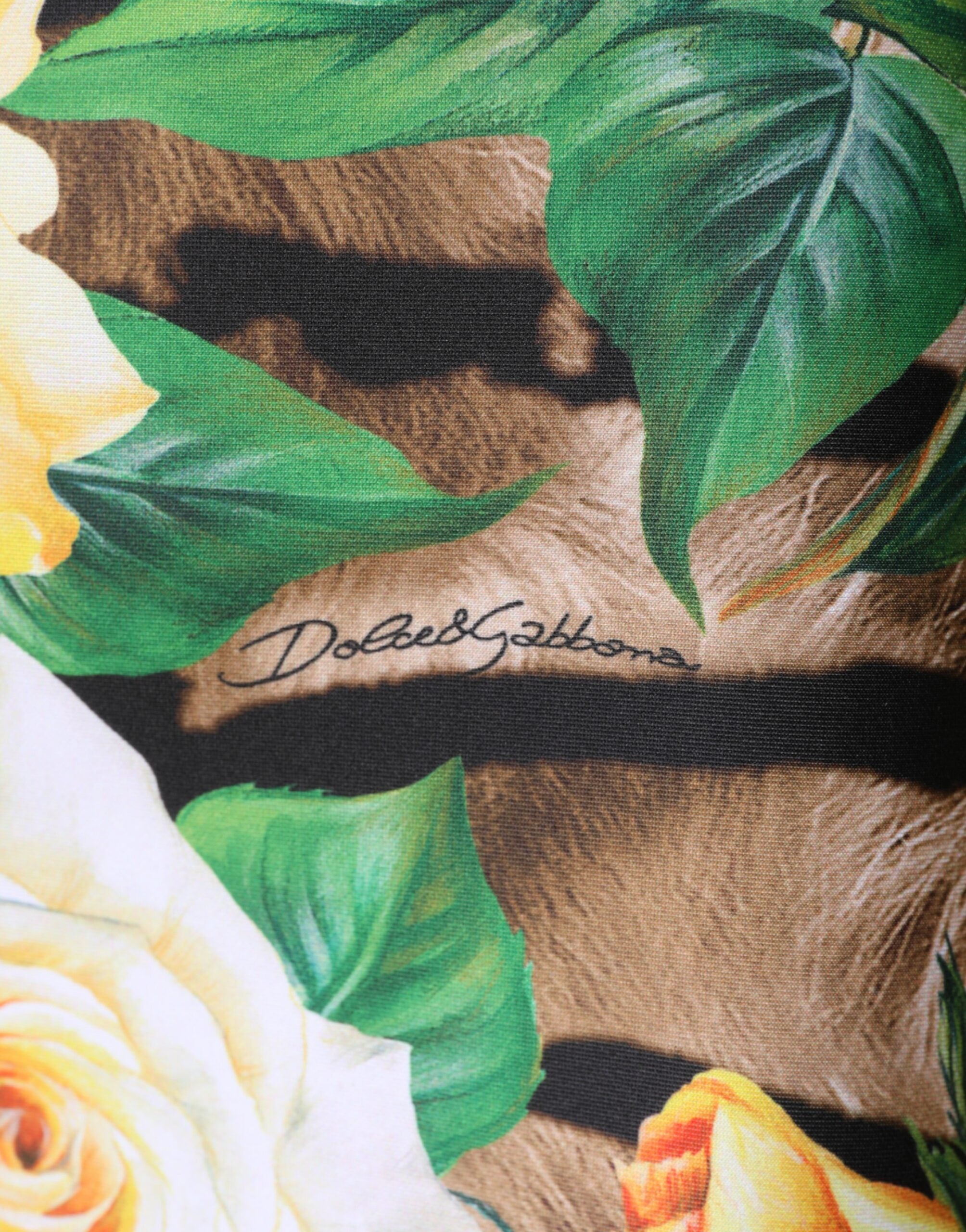 Dolce & Gabbana Multicolor Floral Print Sheath Mini Dress