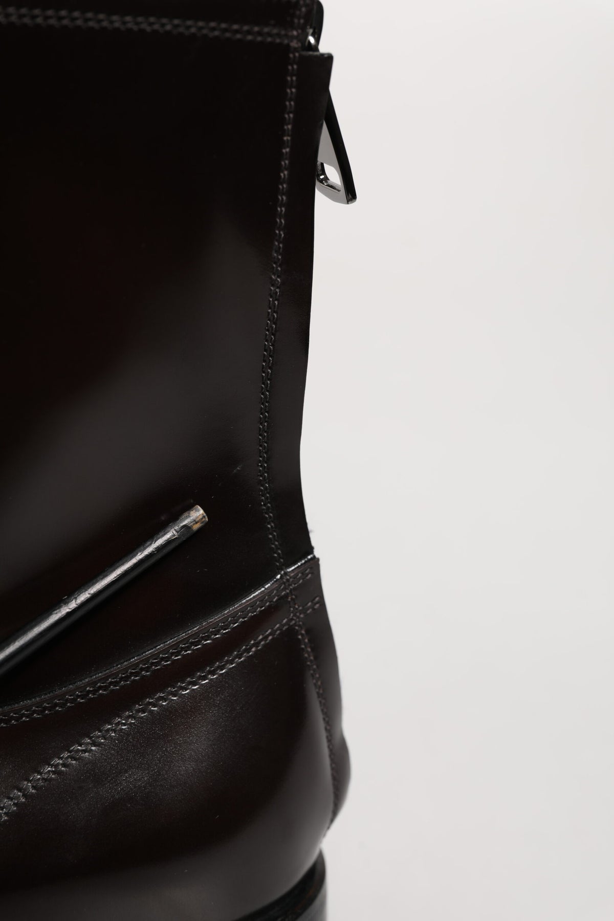 Dolce & Gabbana Brown Leather Lace Up Mid Calf Boots Shoes
