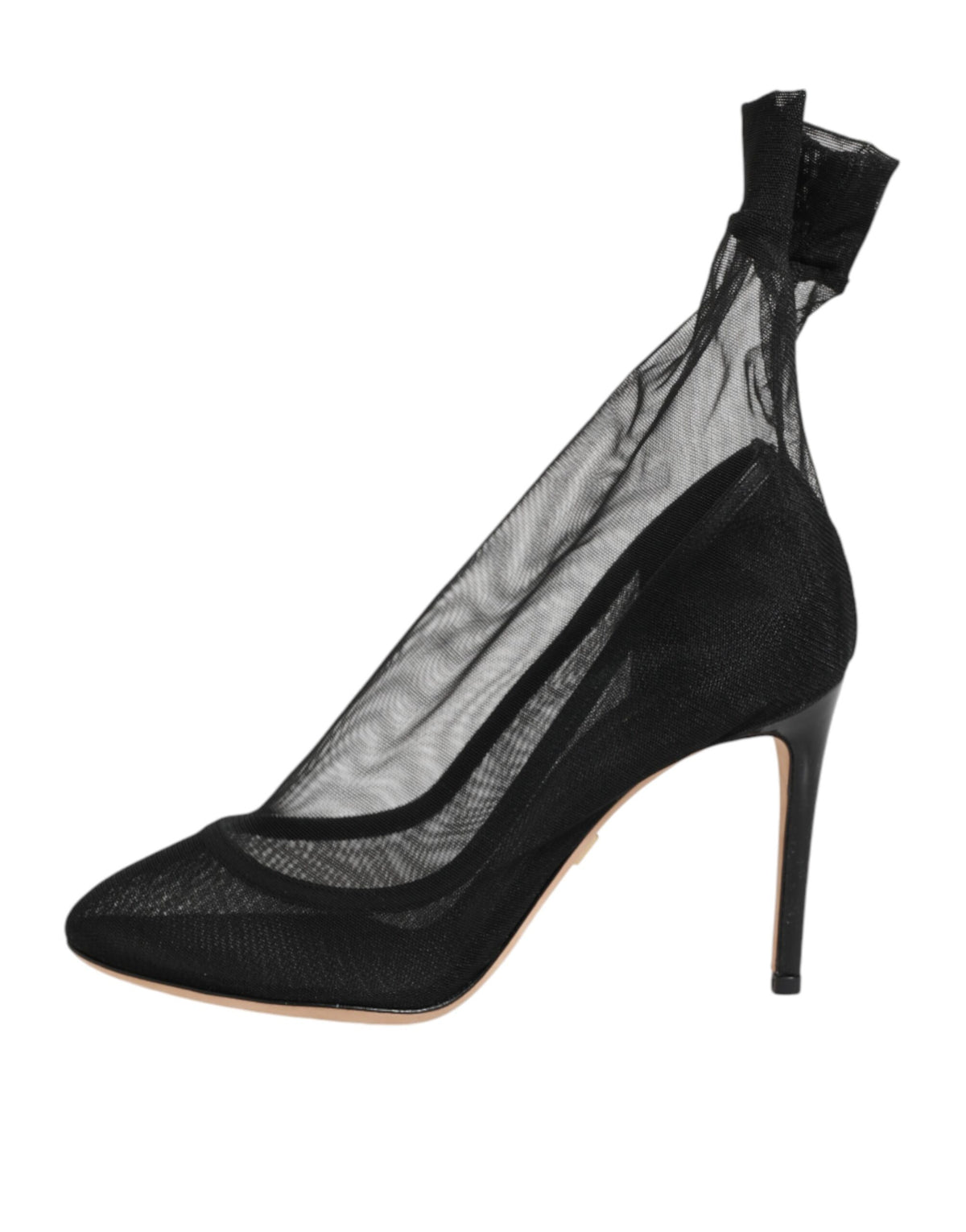 Dolce & Gabbana Black Nylon Stretch Mesh Sock Boots  Shoes