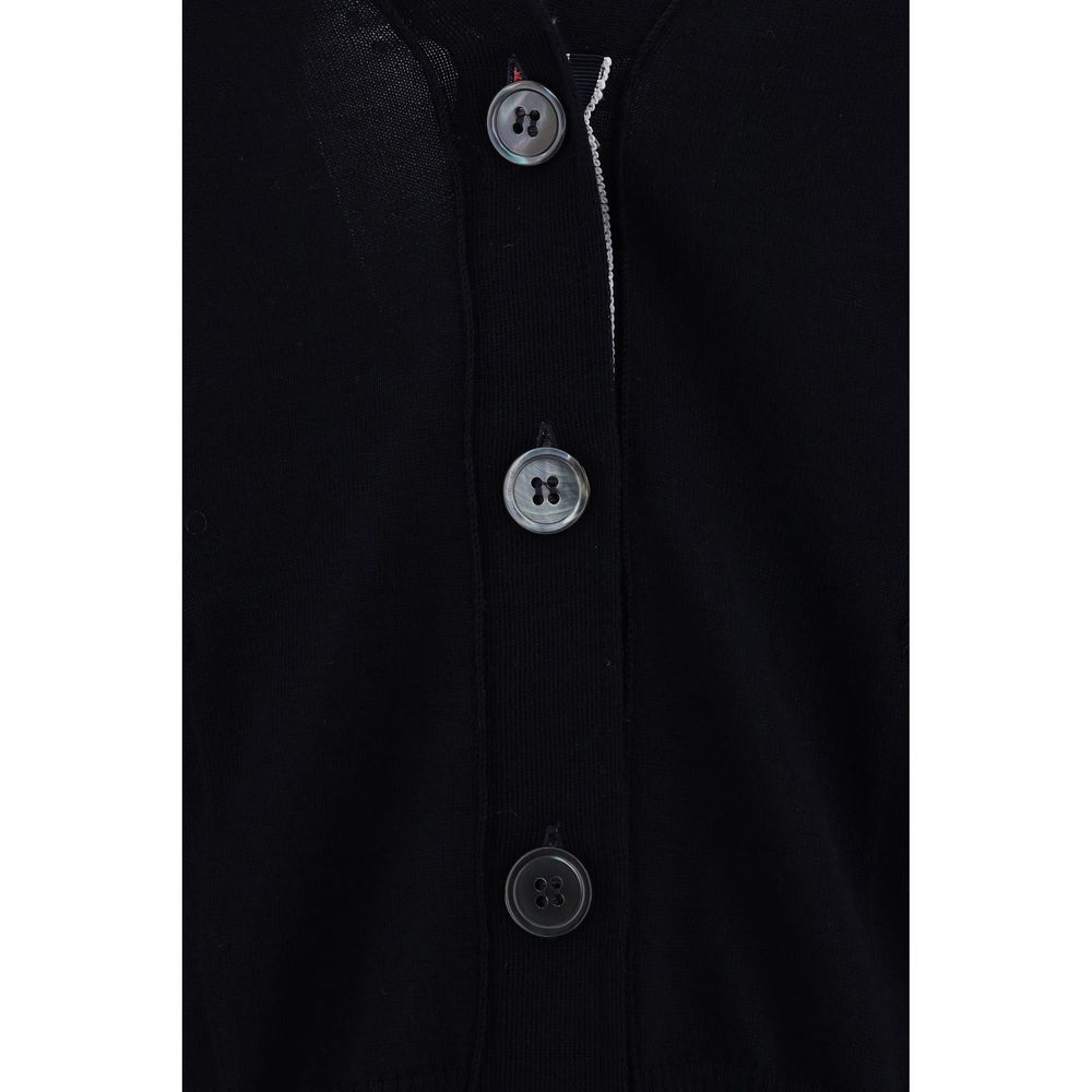 Thom Browne Blue Merino Wool Polo Shirt