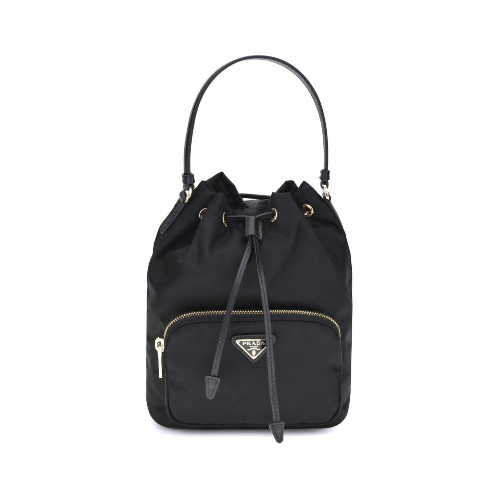 Prada Black Polyamide Backet Bag