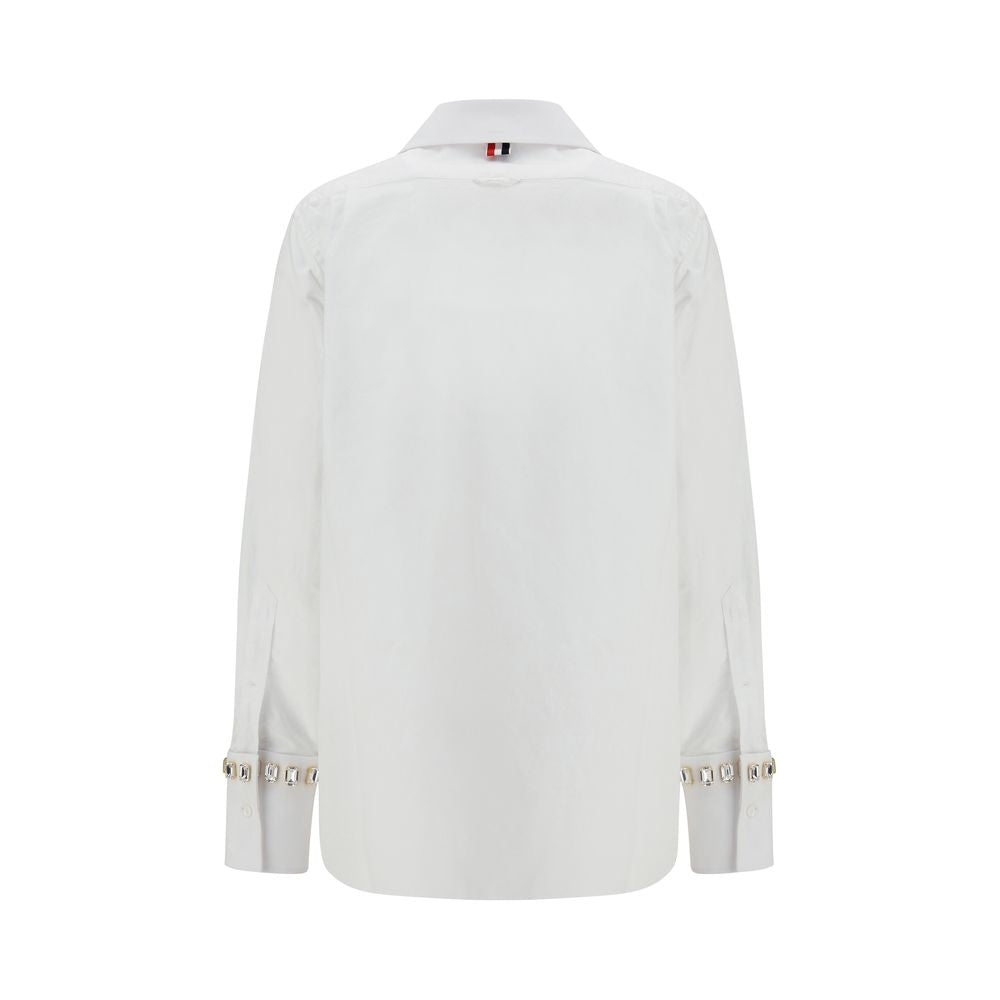 Thom Browne White Cotton Dress Shirt
