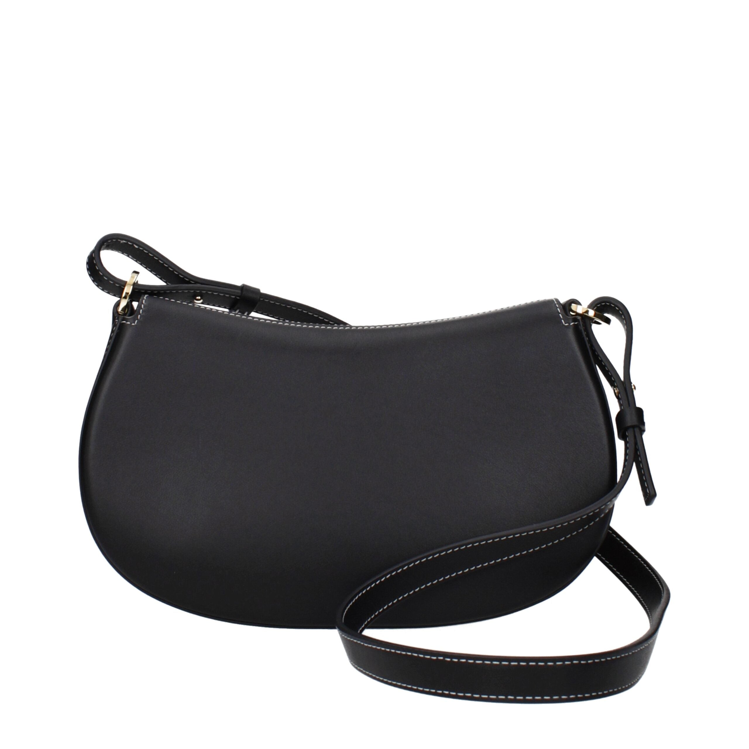 Valentino Garavani Black Leather Shoulder Bag