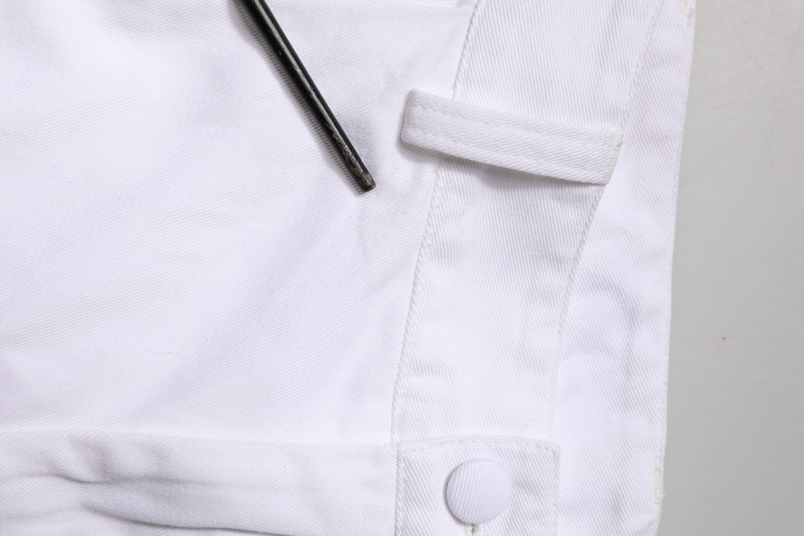 Dolce & Gabbana White Cotton Men Cargo Denim Trouser Jeans