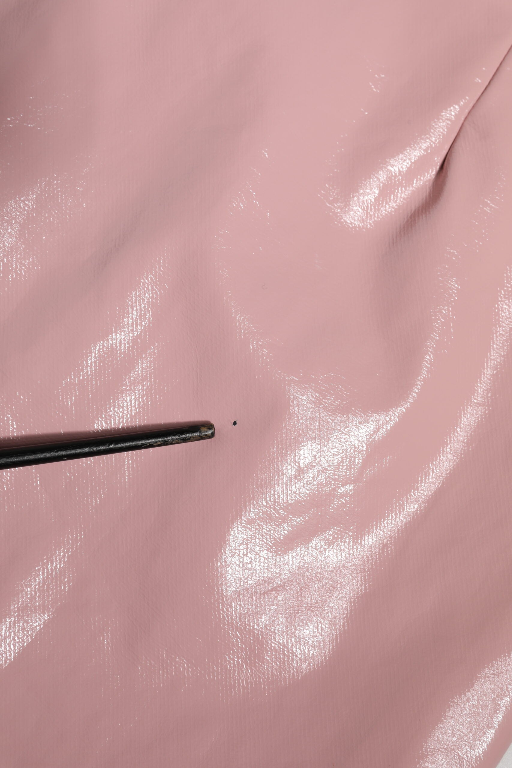 Dolce & Gabbana Glossy Pink Cotton High Waist Mini Skirt